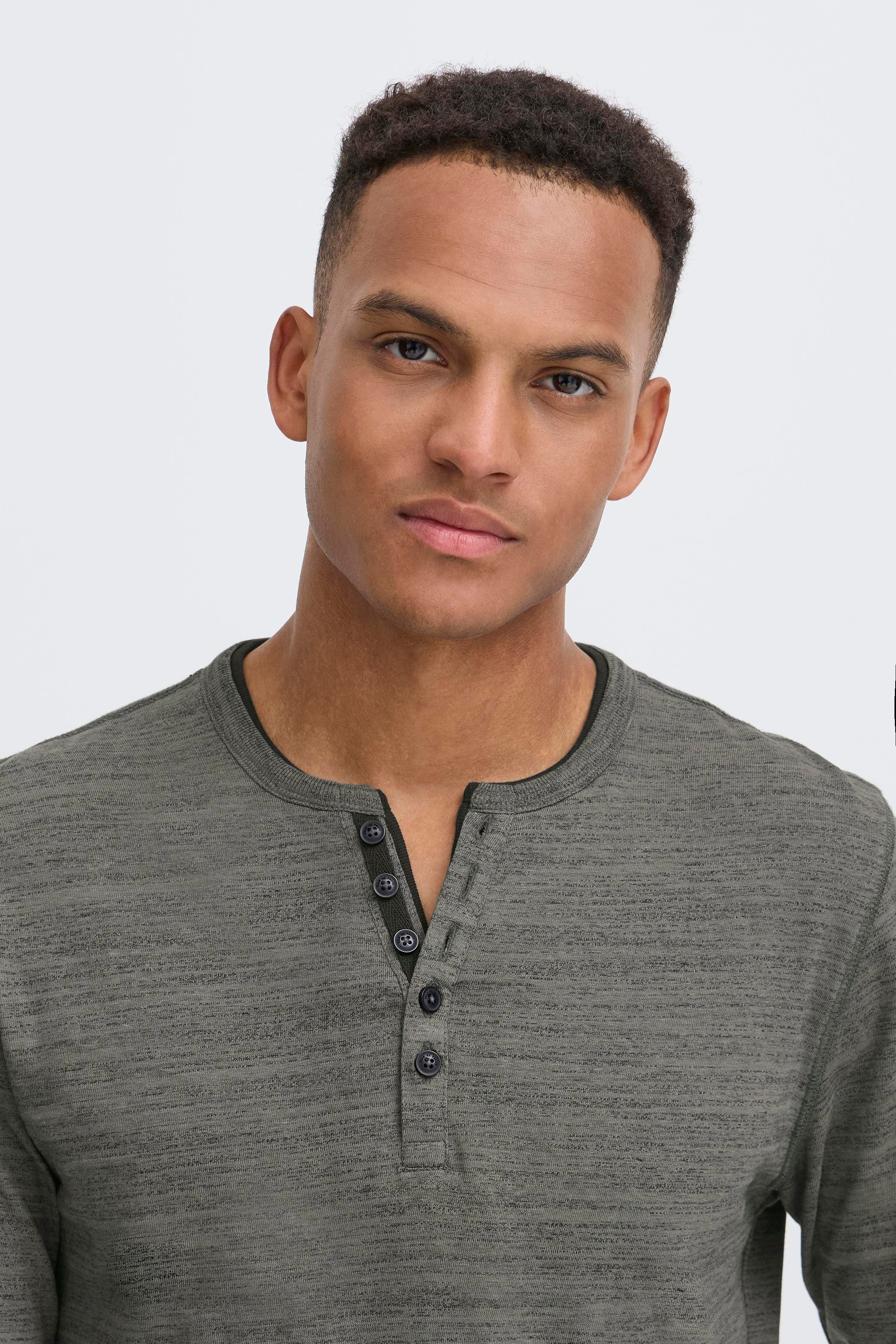 Blend T-Shirt BHKEVO tee aus Baumwollmischung, Regular Fit, mit V-Ausschnitt