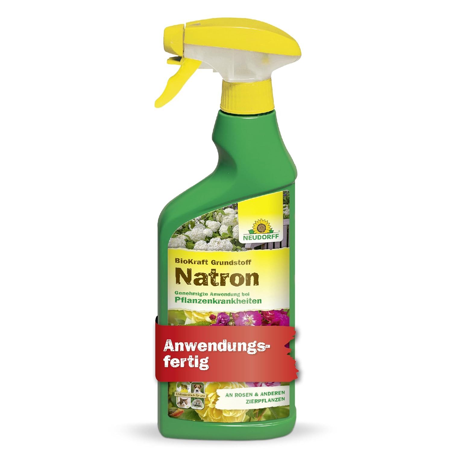 Neudorff Pflanzen-Pilzfrei BioKraft Grundstoff Natron, 500 ml, Einzelartikel, 1 × 500 ml BioKraft Grundstoff Natron AF, Anwendungsfertiger Grundstoff mit Natron gegen Echten Mehltau