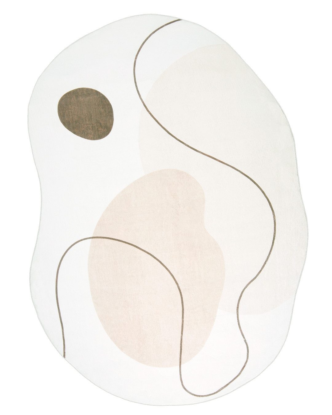 Mazovia Designteppich Designteppich Modern Abstrakt Wohnzimmer, Esszimmer, Schlafzimmer, 80 x 150 cm, Fußbodenheizung