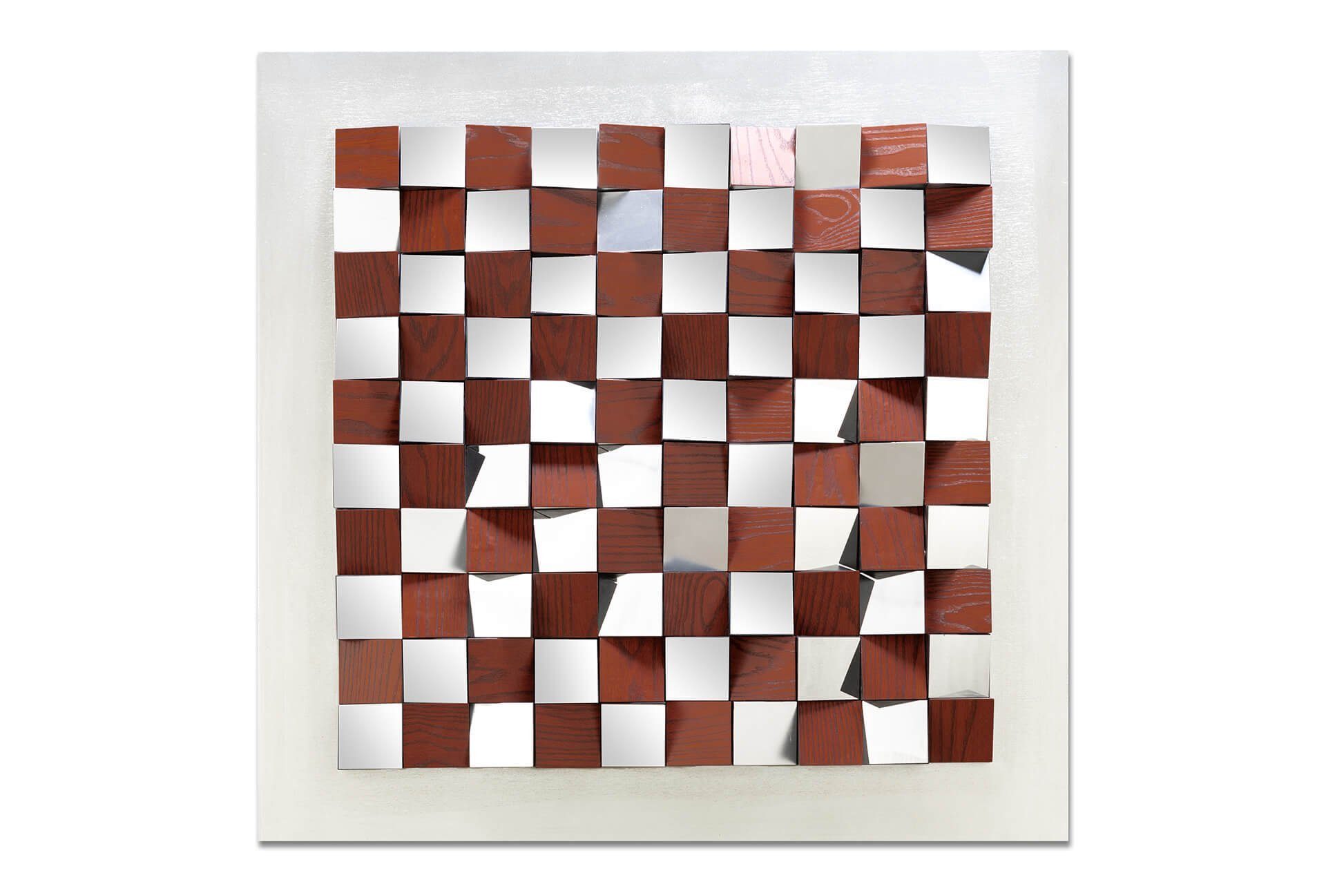 KUNSTLOFT Wandbild Precious Strategy handgefertigtes 3D mit Effekt 85x85 cm, Wandbild