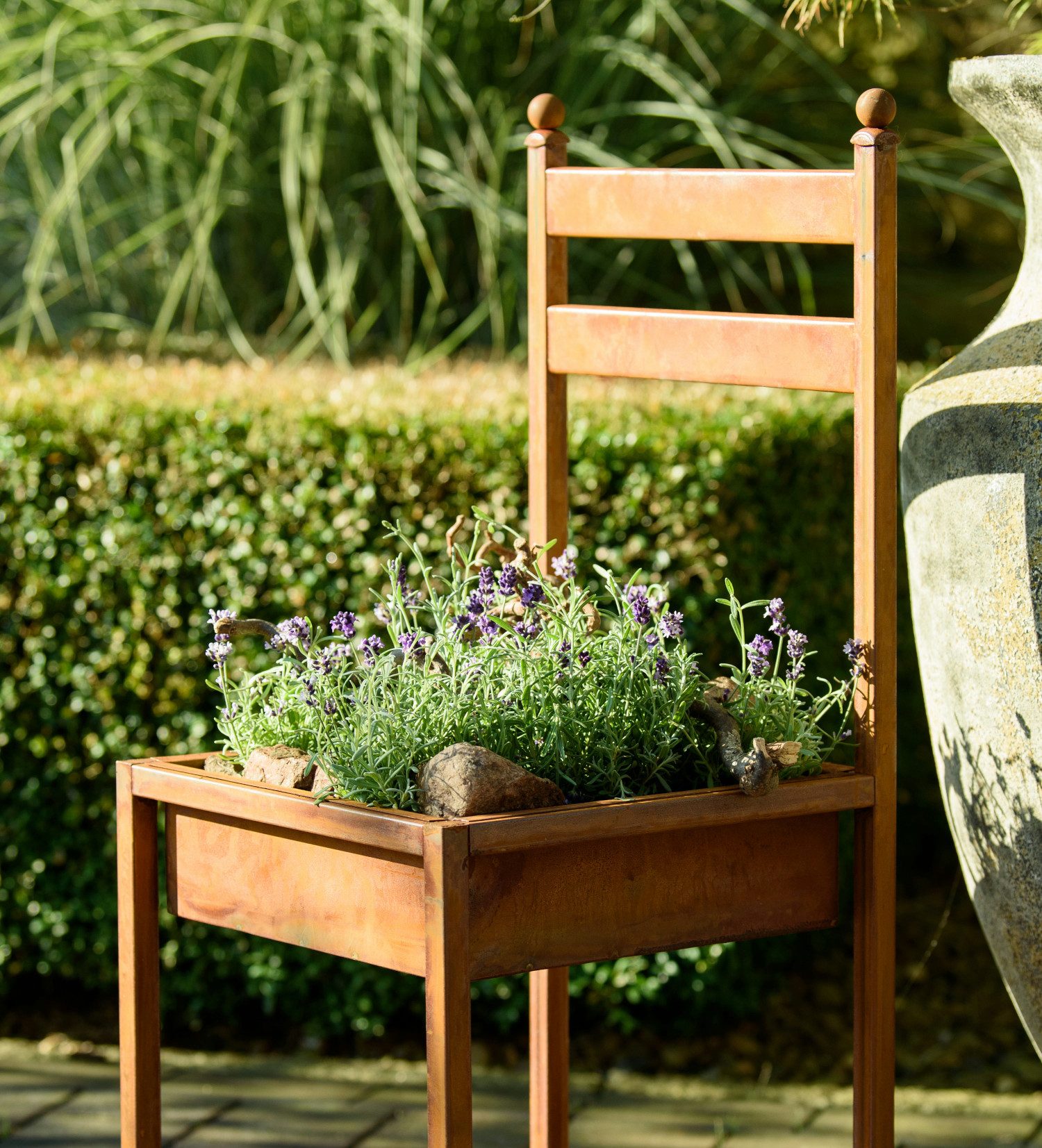 Blümelhuber Gartenstecker -Edelrostdeko Stuhl (1-St) wetterfest günstig online kaufen
