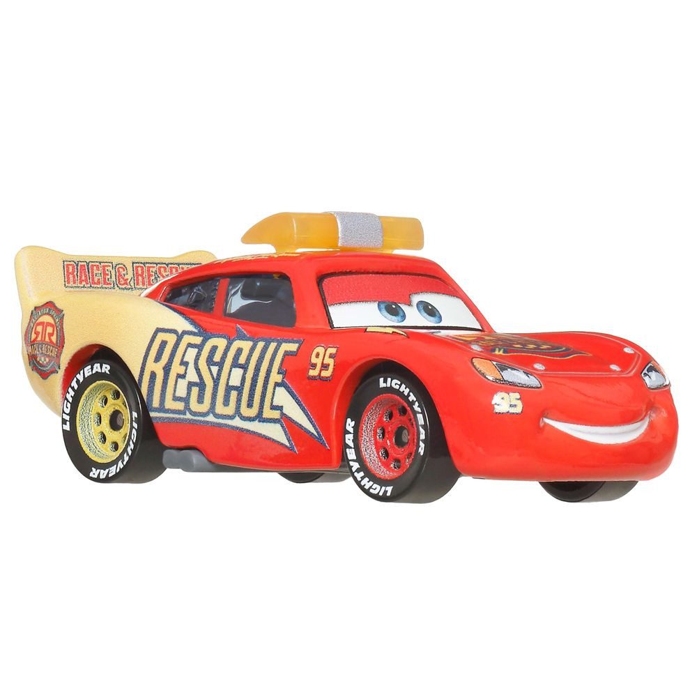 Disney Cars Spielzeug-Rennwagen Lightning McQueen JDG59 Disney Cars Race & Rescue Die-Cast 1:55