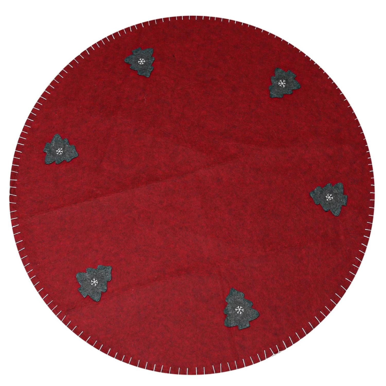 MARELIDA Weihnachtsbaumdecke Weihnachtsbaumteppich Tannenbaumdecke Filz mit günstig online kaufen