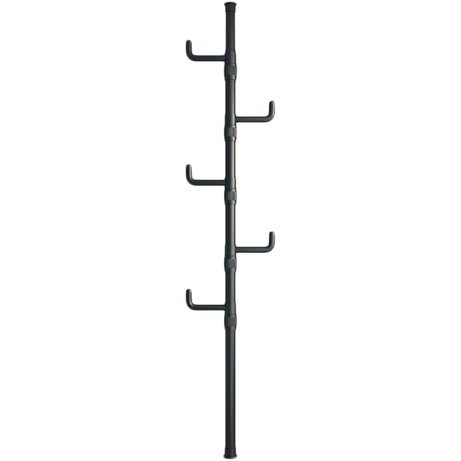 JOYOLEDER Kleiderständer Garderobenständer ausziehbar, 4/5 Haken, 110-310cm Verstellbarer, (Teleskop Kleiderständer stabil – Garderobe platzsparend, Metall, – Herrendiener Schlafzimmer – Flurgarderobe – Wäscheständer Balkon)