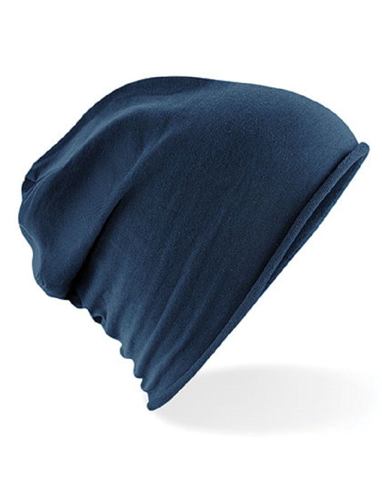 dunkelblau Mütze Beanie Beechfield® Herren und in leichte, Erwachsene Jugendliche für Farben atmungsaktive verschiedenen