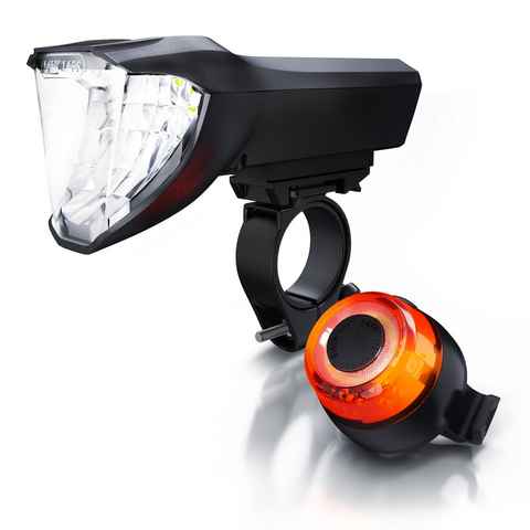 Aplic Fahrradbeleuchtung, LED Akku Fahrradlichter mit Front & Rücklicht Set / erfüllt StVZO