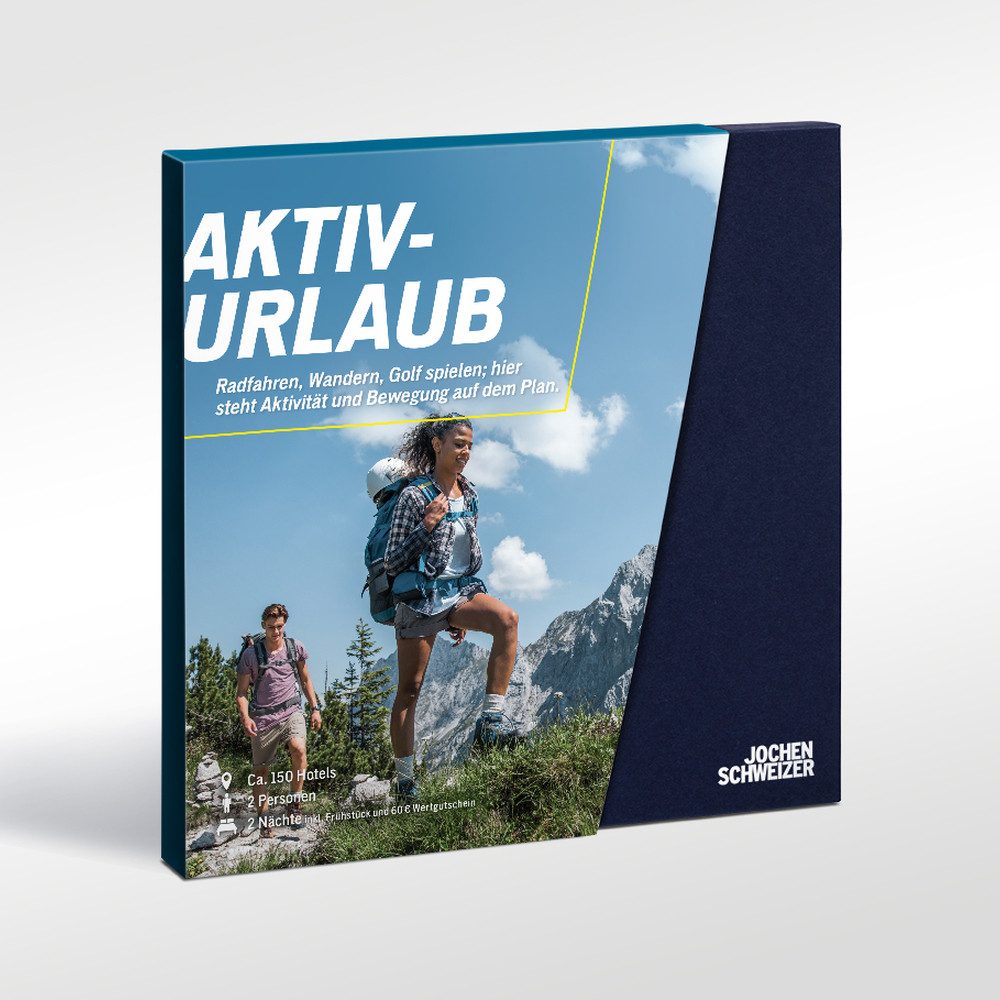 Jochen Schweizer Erlebnisgutschein Geschenkbox Aktivurlaub, Mache die Auszeit zur Rauszeit