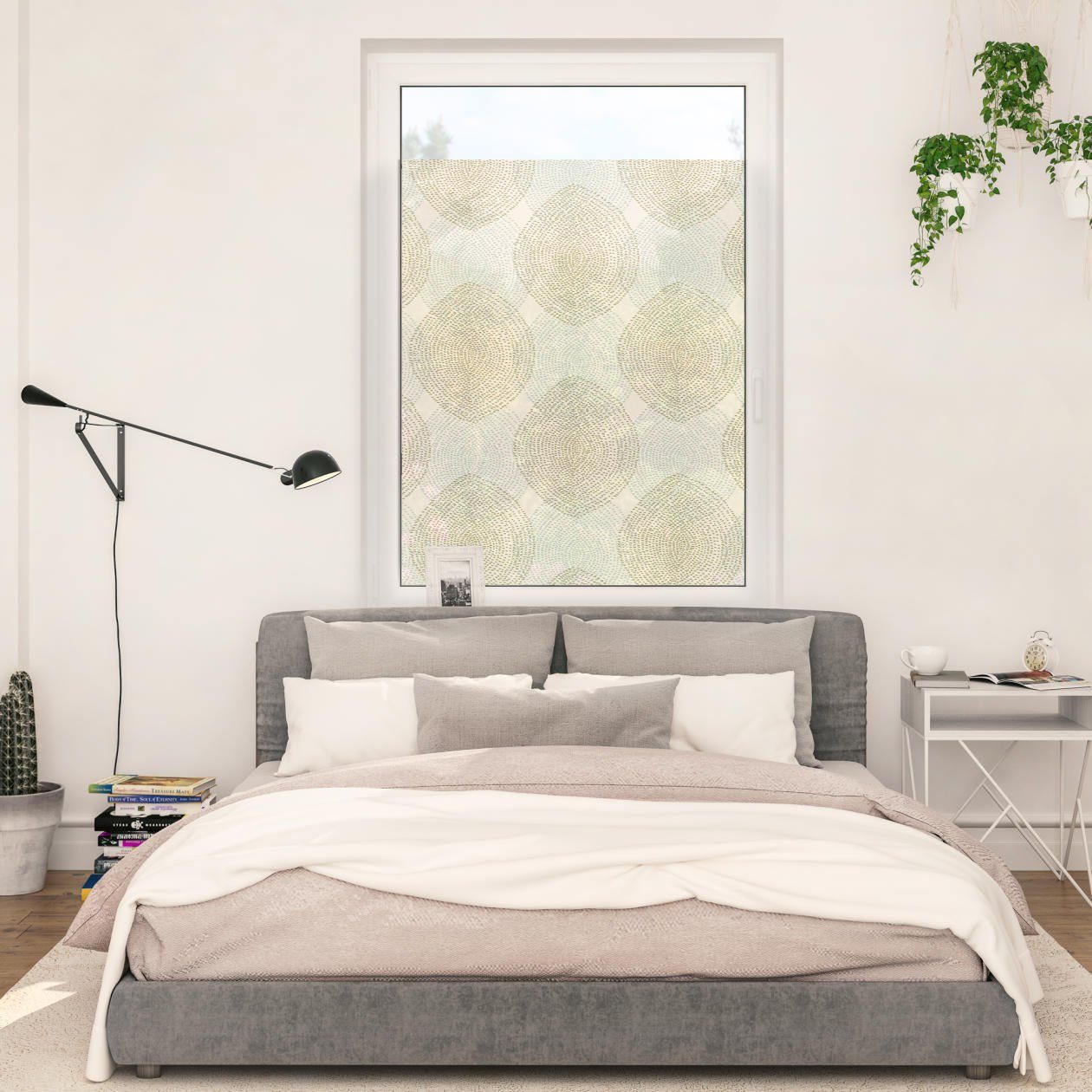 LICHTBLICK ORIGINAL Fensterfolie Fensterfolie selbstklebend, Sichtschutz, blickdicht, glatt