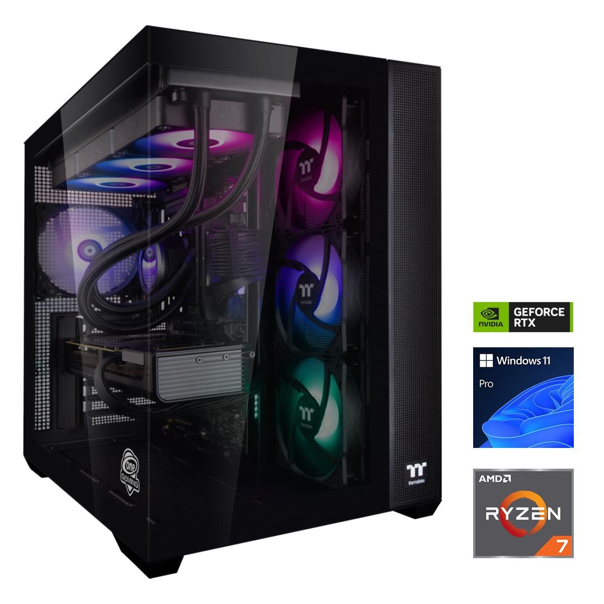 ONE GAMING MP PC NEXT LEVEL III Gaming-PC (AMD Ryzen 7 9800X3D, GeForce RTX 5080, 32 GB RAM, 1000 GB SSD, Wasserkühlung)
