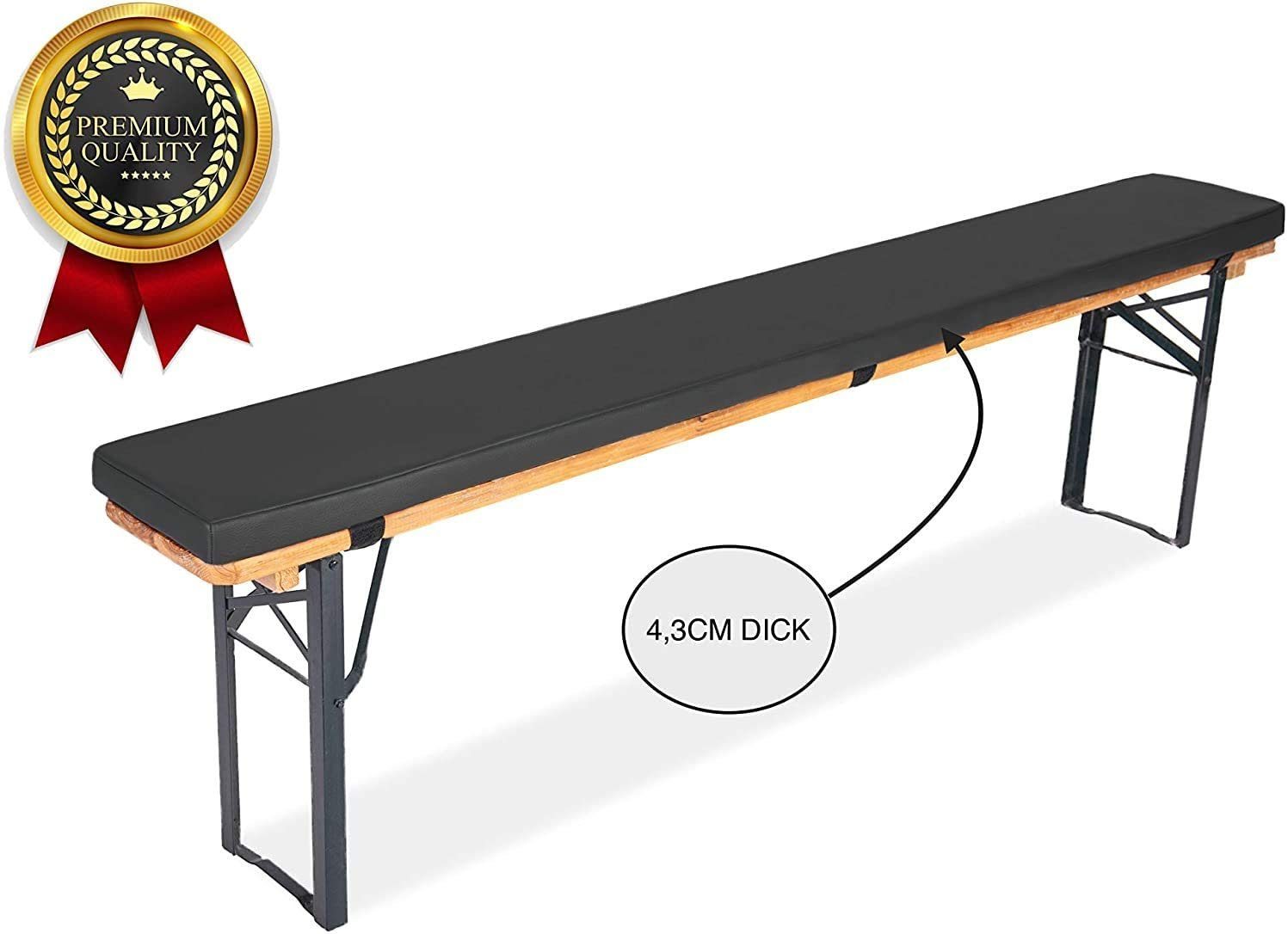 TexDeko Bankauflage mit Reißverschluss und Polsterung zum selber Aufziehen XL, (1 St), Variante: nach Wahl, Top Qualität