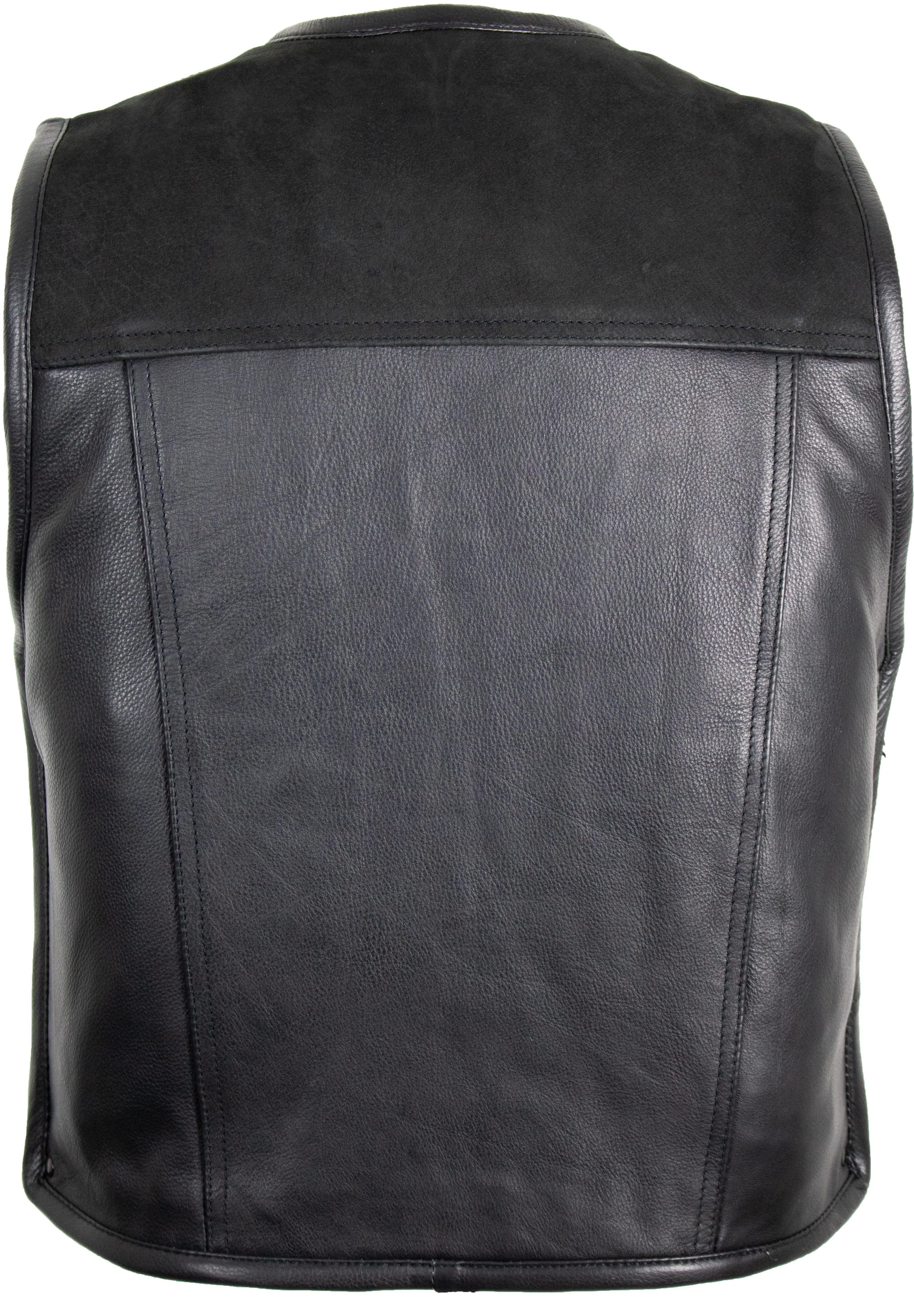 MDM Lederweste Herren Biker Lederweste / Nubuk & Rindsleder günstig online kaufen