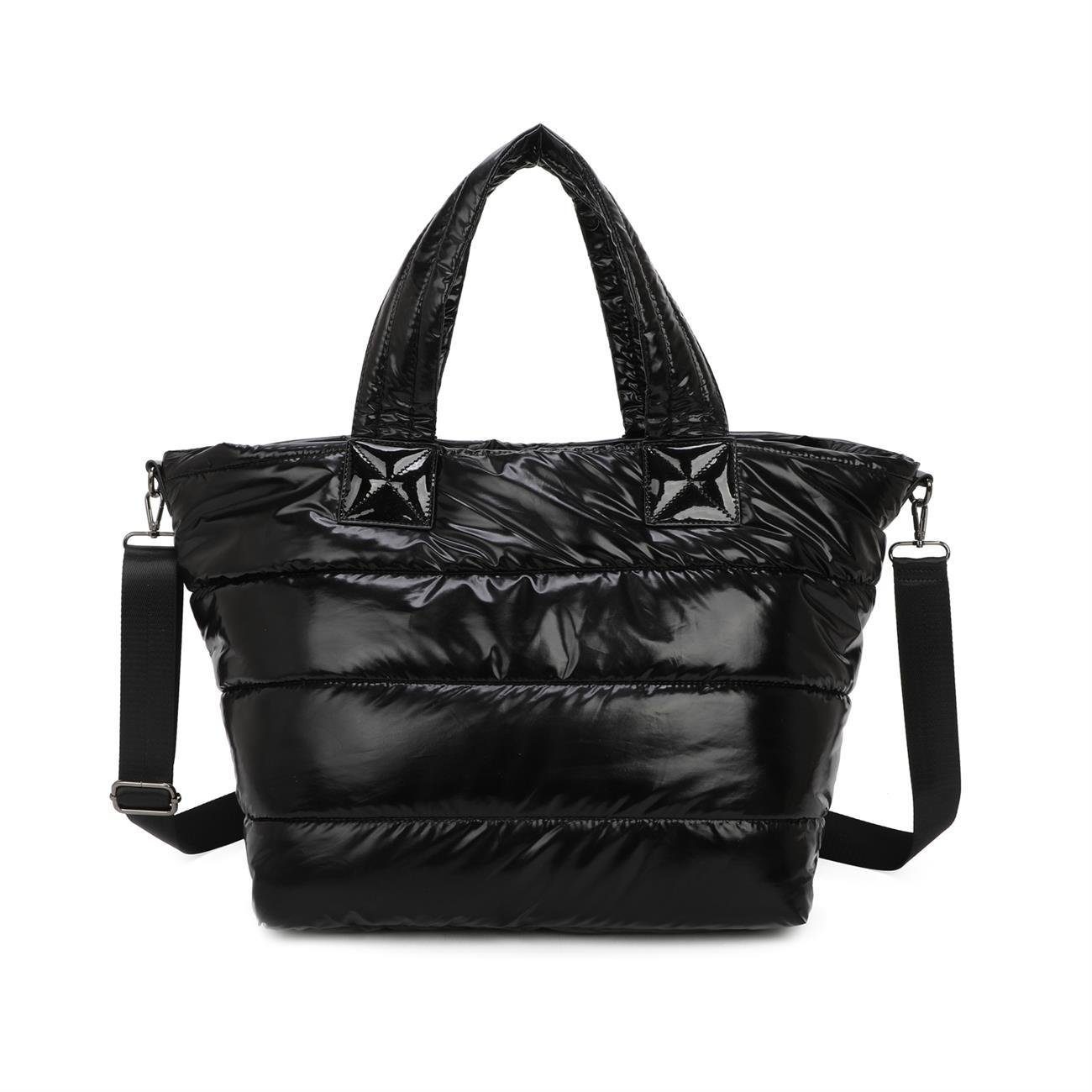 ITALYSHOP24 Schultertasche XL Damen Nylontasche Shopper günstig online kaufen