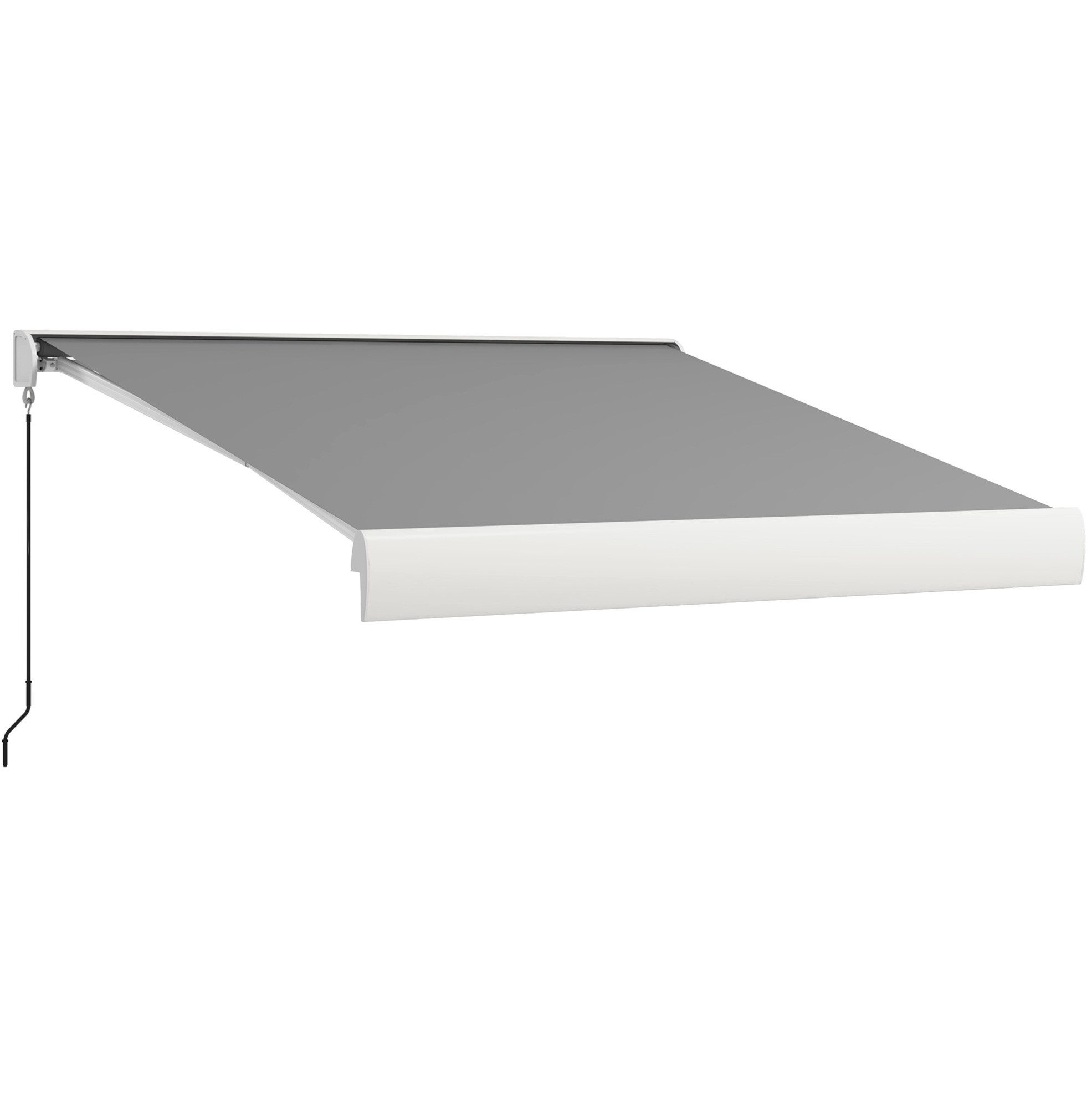 REDOM Gelenkarmmarkise 295x250 cm elektrisch, Balkonmarkise aus Aluminium Sonnenschutz (Packung, 1-St., Aluminium Gelenkarm Markise 3m für Terrasse, wetterfester Sonnenschutz) Flexibel bedienbar per Fernsteuerung oder Kurbel für Außenbereich