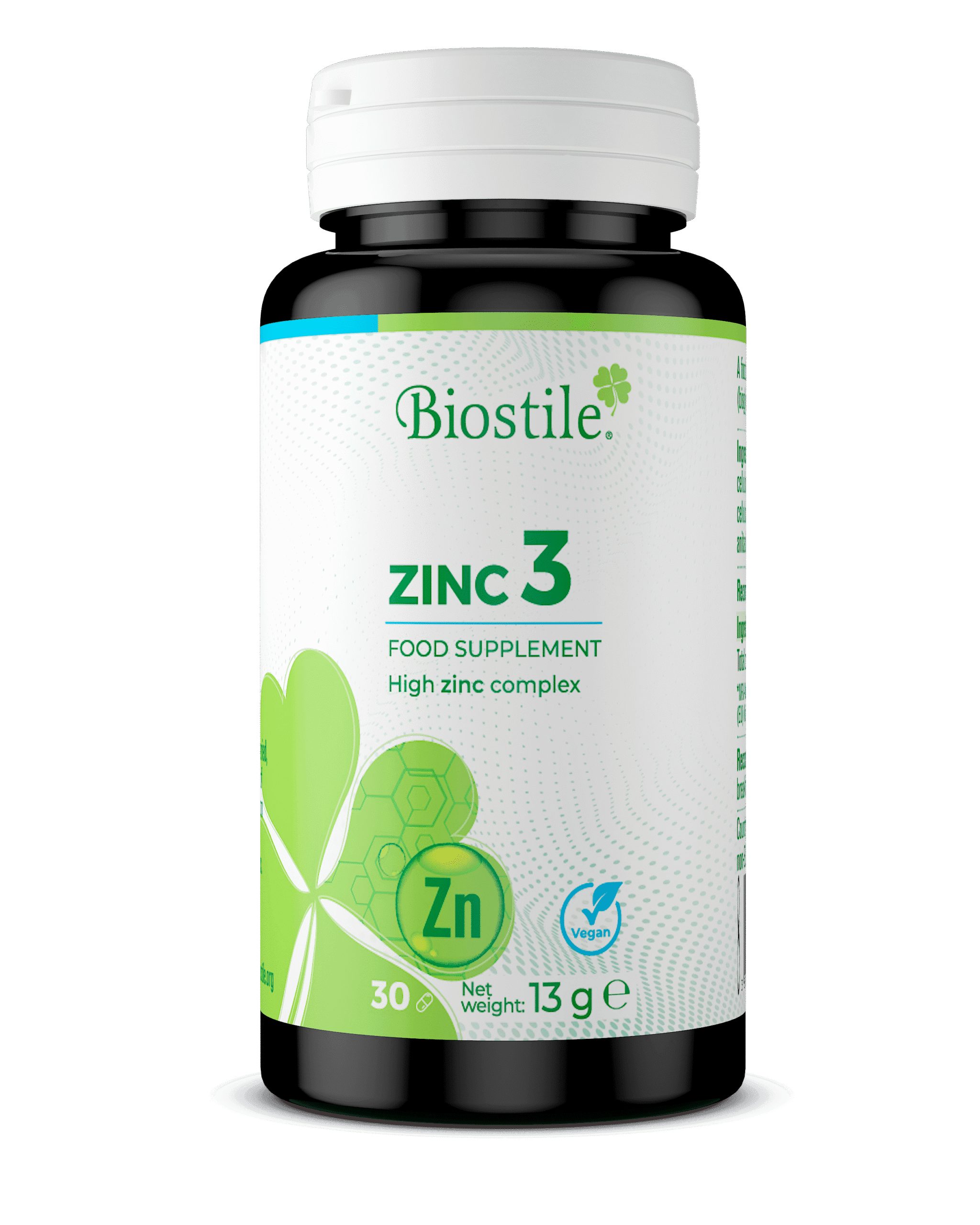 Biostile Zink Kapseln mit 3 Zinkformen für Immunsystem und Zellschutz Kapsul, 30 er Packung à 30 St., 13 g, 3 Zinkformen: Bisglycinat, Gluconat, Citrat, Vegan