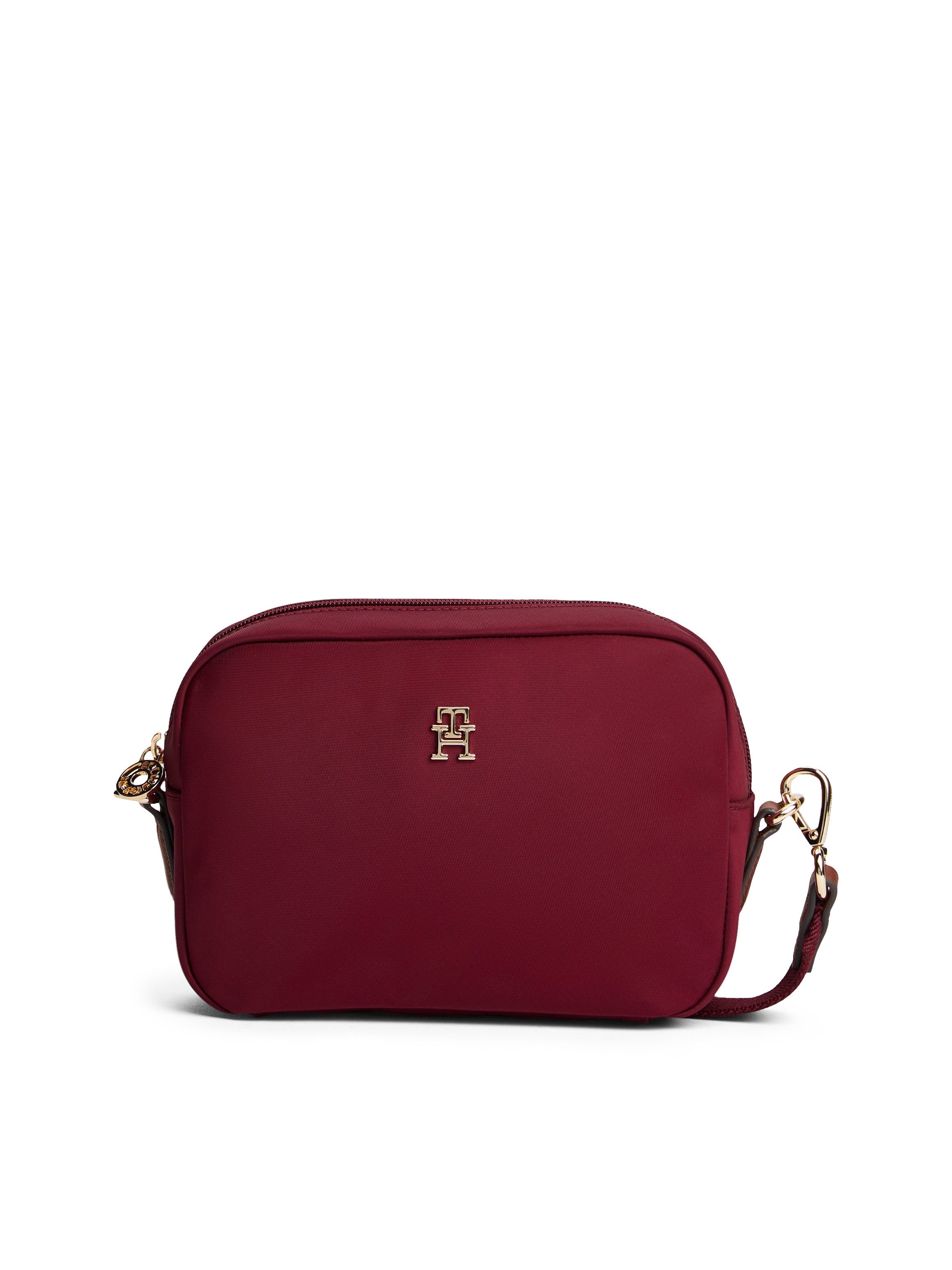 Tommy Hilfiger Mini Bag POPETTE CAMERA BAG, Damen Umhängetasche, Schultertasche mit TH-Schmuckelement