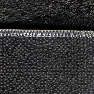 Teppich Ovaler Badteppich – schön weich in schwarz, TeppichHome24, rechteckig, Höhe: 18 mm