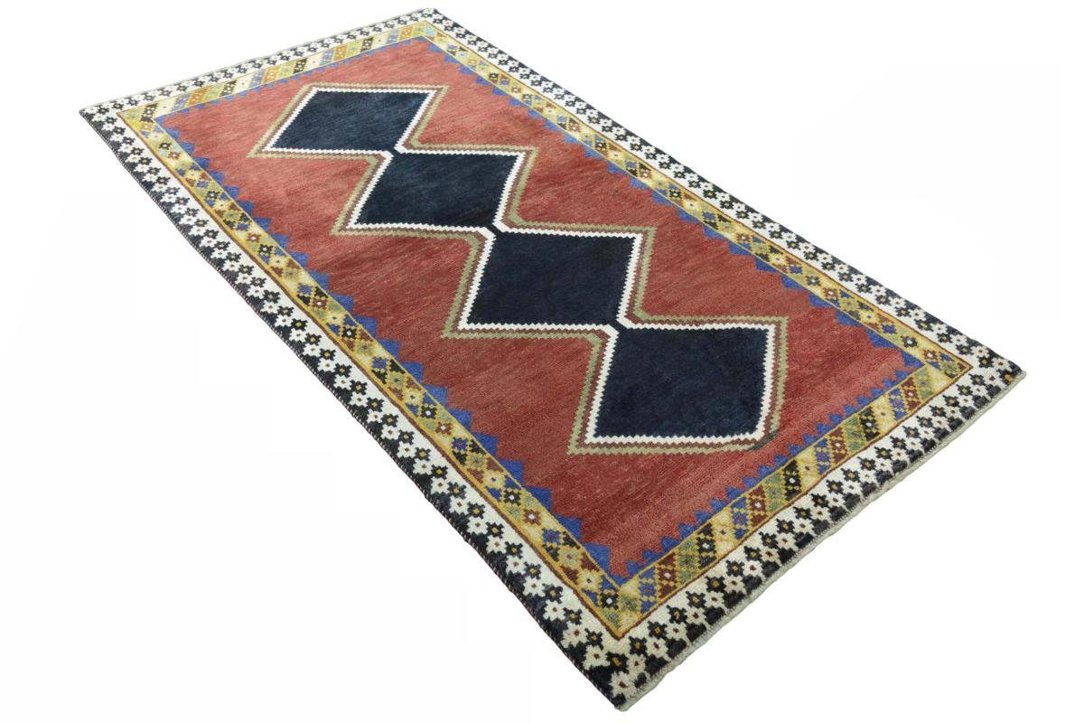 Orientteppich Perser Gabbeh Ghashghai Moderner, 115x210 rechteckig, 15 mm Höhe: Handgeknüpfter Nain Trading