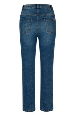 MIAMODA 5-Pocket-Jeans Jeans Slim Fit bestickter Seitenstreifen 5-Pocket