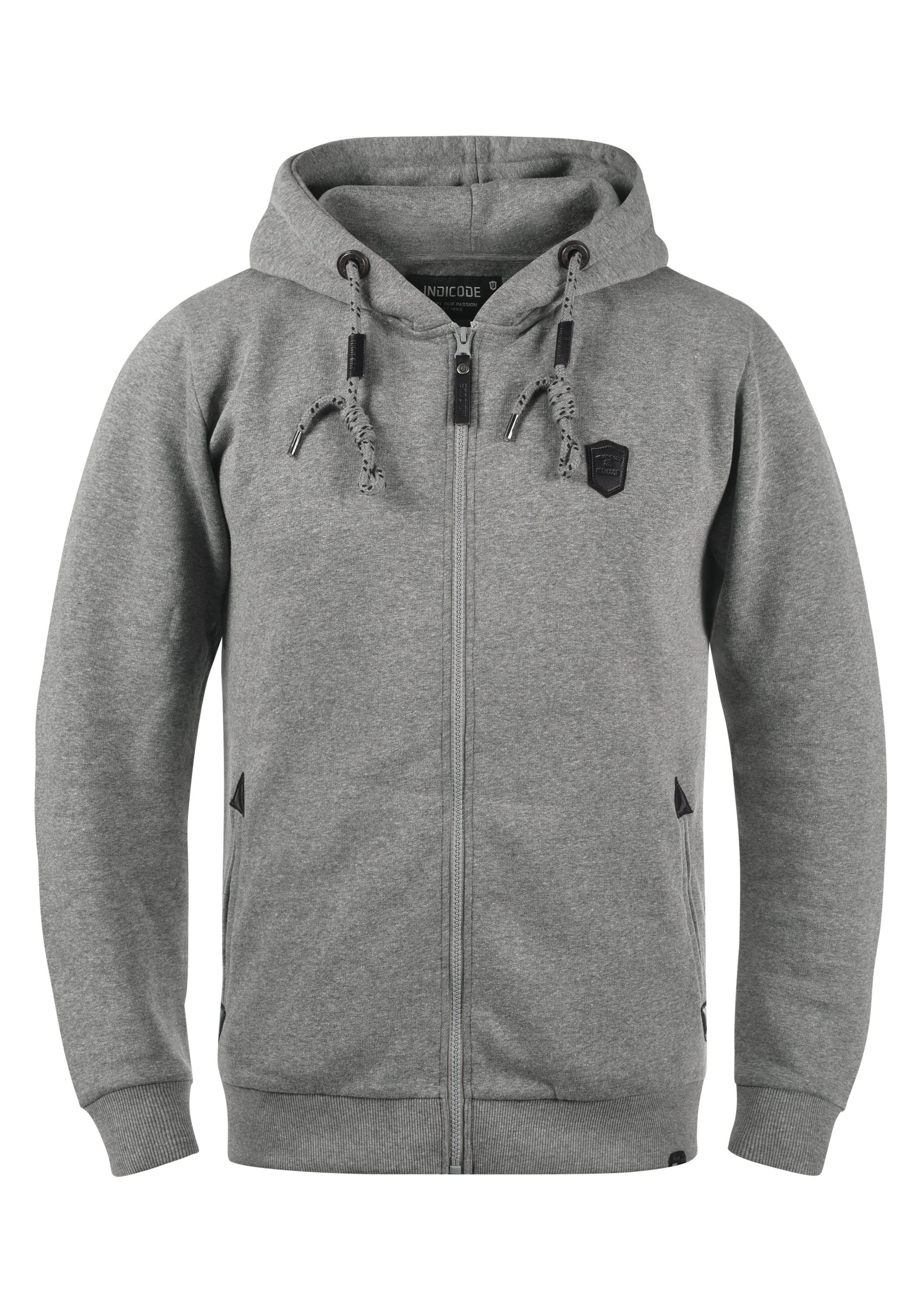 Indicode Kapuzensweatjacke IDBarnhill Sweatjacke mit Kapuze günstig online kaufen