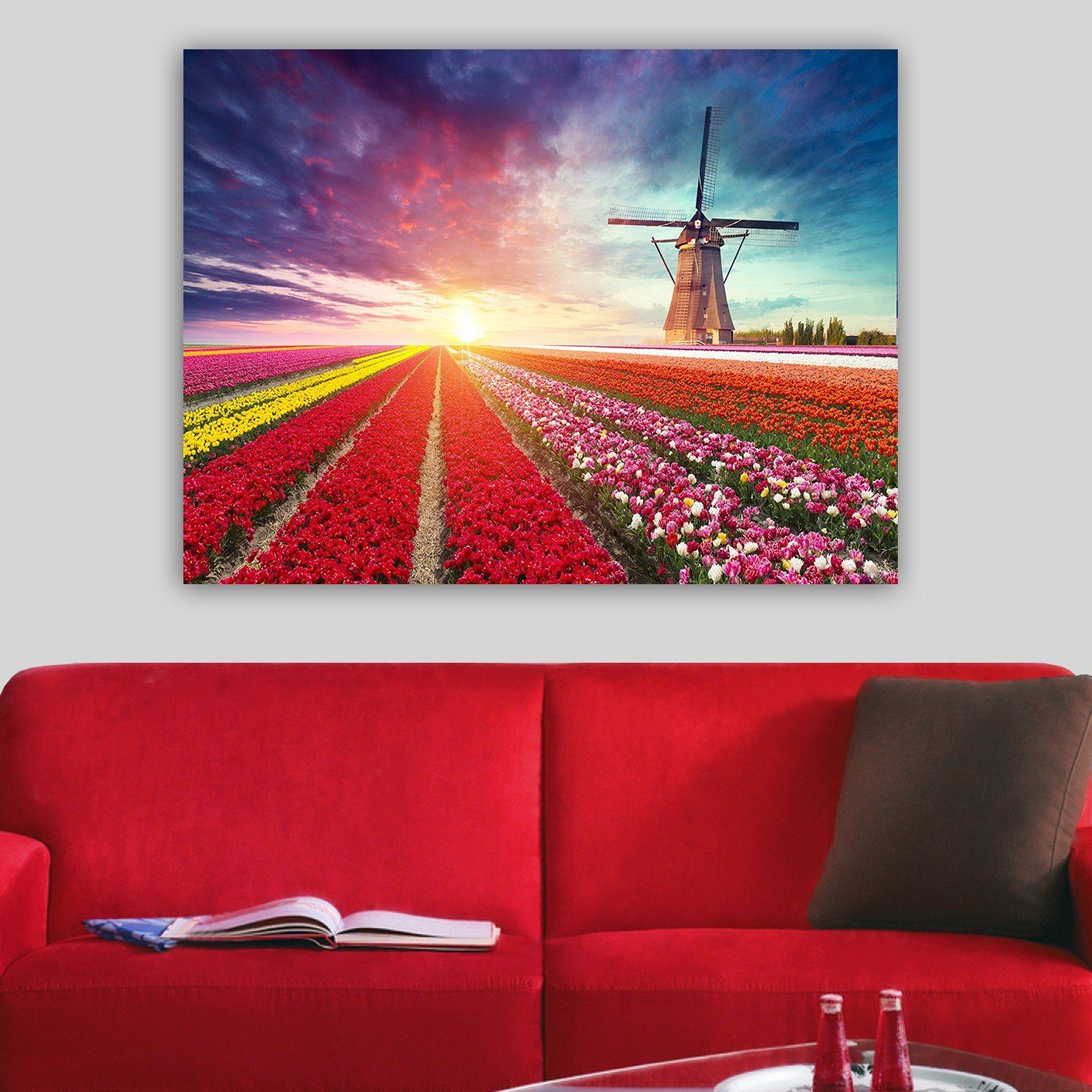 Wallity Leinwandbild HPE2706, Bunt, 70 x 100 cm, 100% Leinwand