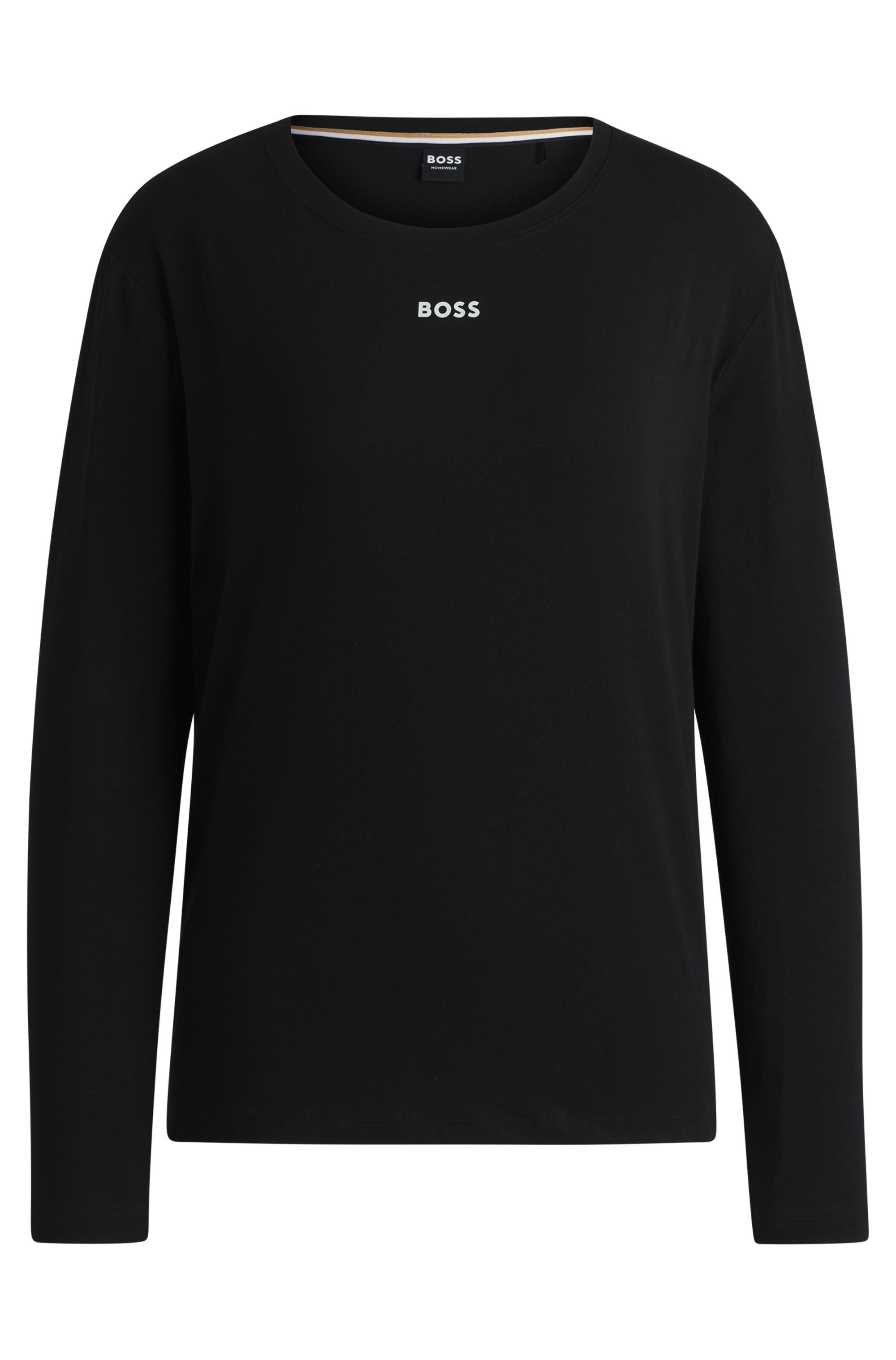 BOSS Langarmshirt mit Rundhalsausschnitt