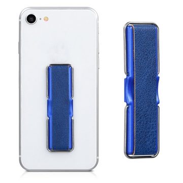 kwmobile Smartphone Fingerhalter mit Ständer - Leder Design - selbstklebend Fingerhalter, (1-tlg)