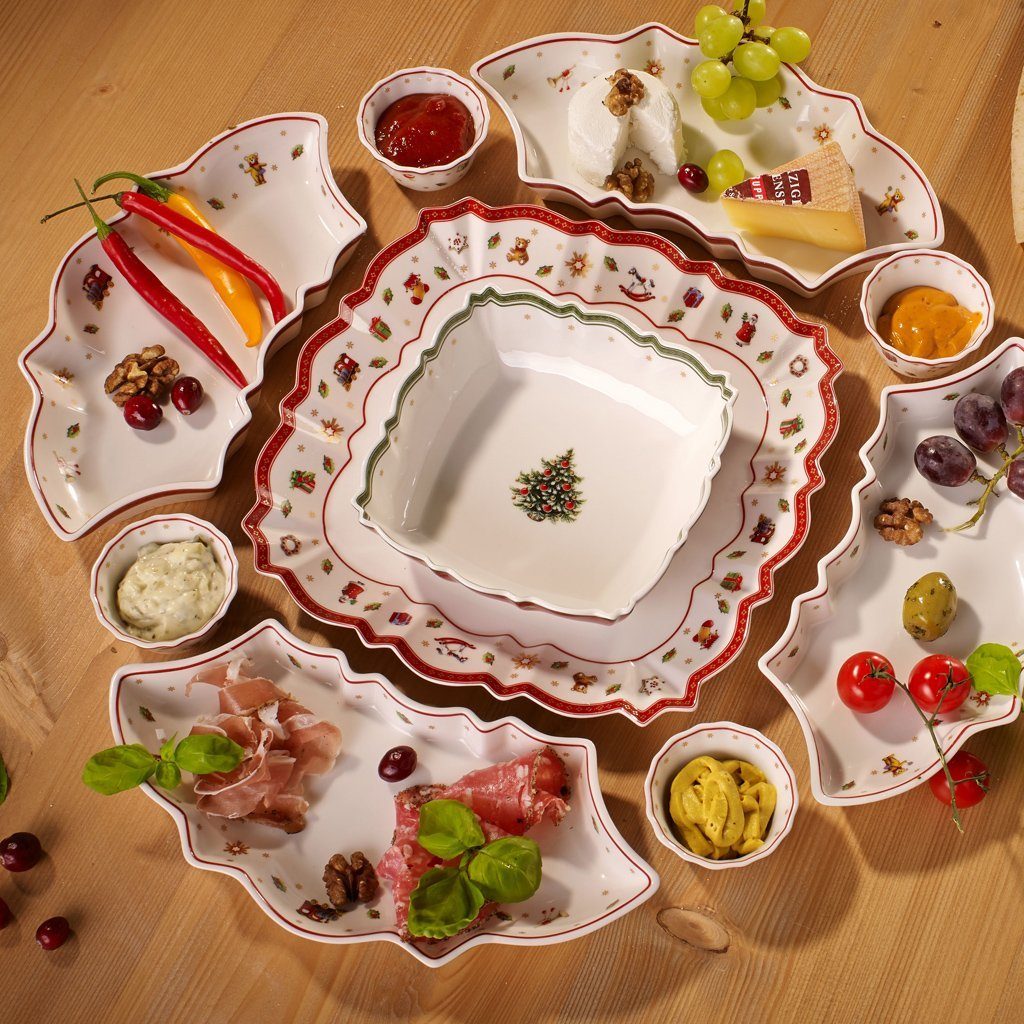 Villeroy & Boch Servierplatte Toy's Delight Servierteller, Porzellan, (1-tlg), Premium Porcelain, 1 Stck, Handw., mikrow.sicher