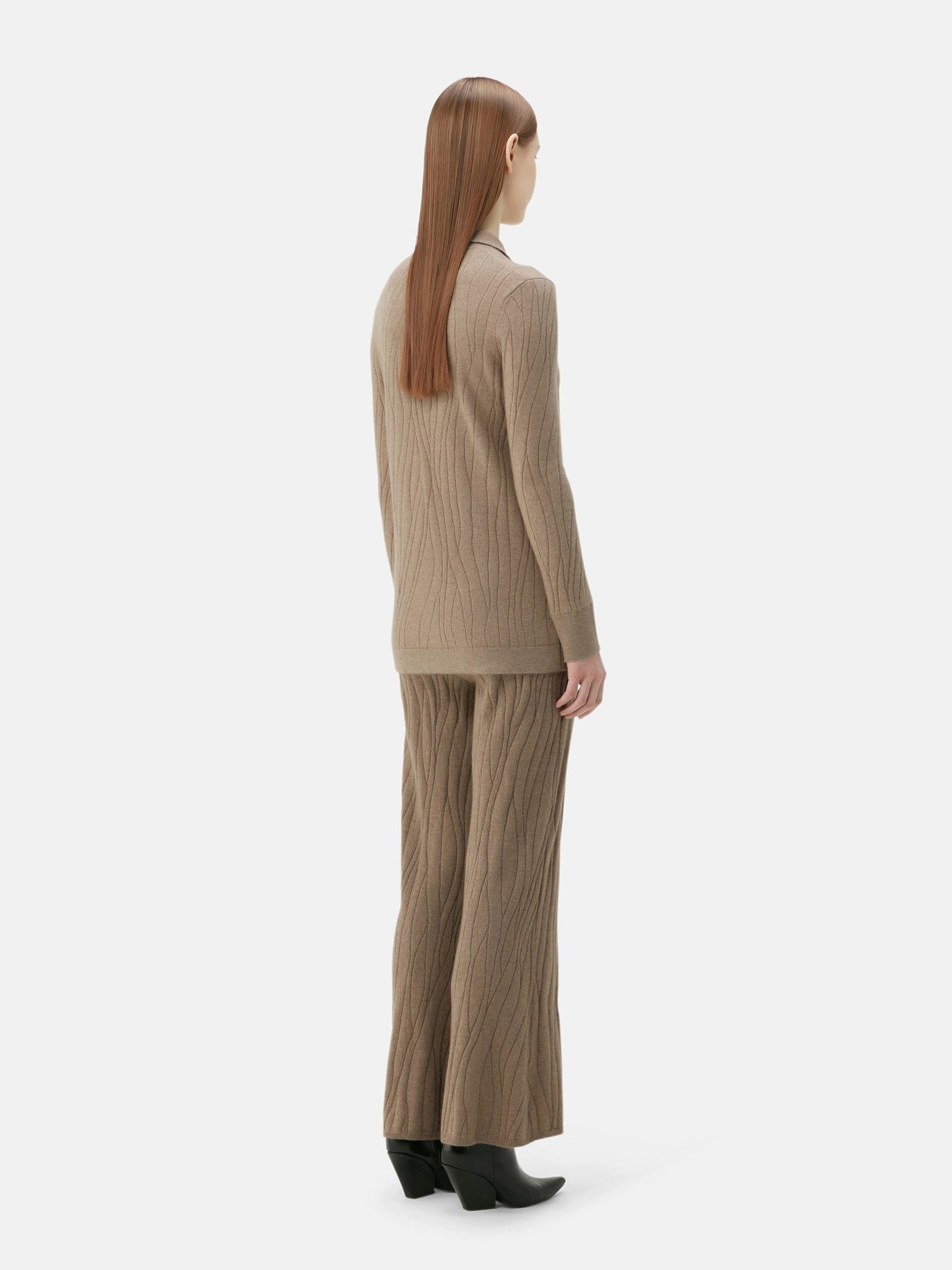 GOBI Cashmere Cardigan Naturfarbe Kaschmir Strickjacke