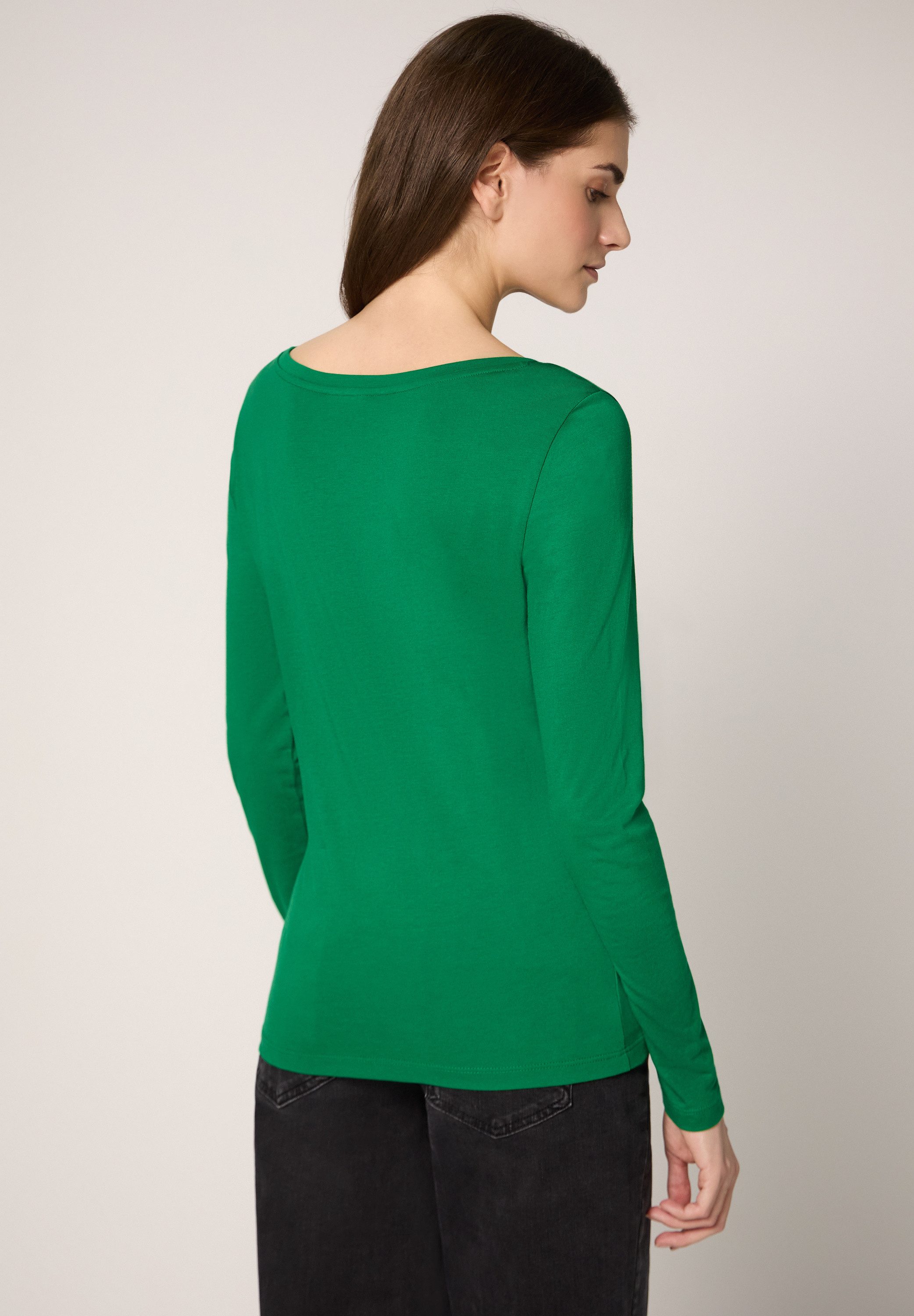 STREET ONE STUDIO Langarmshirt mit U-Boot-Ausschnitt günstig online kaufen