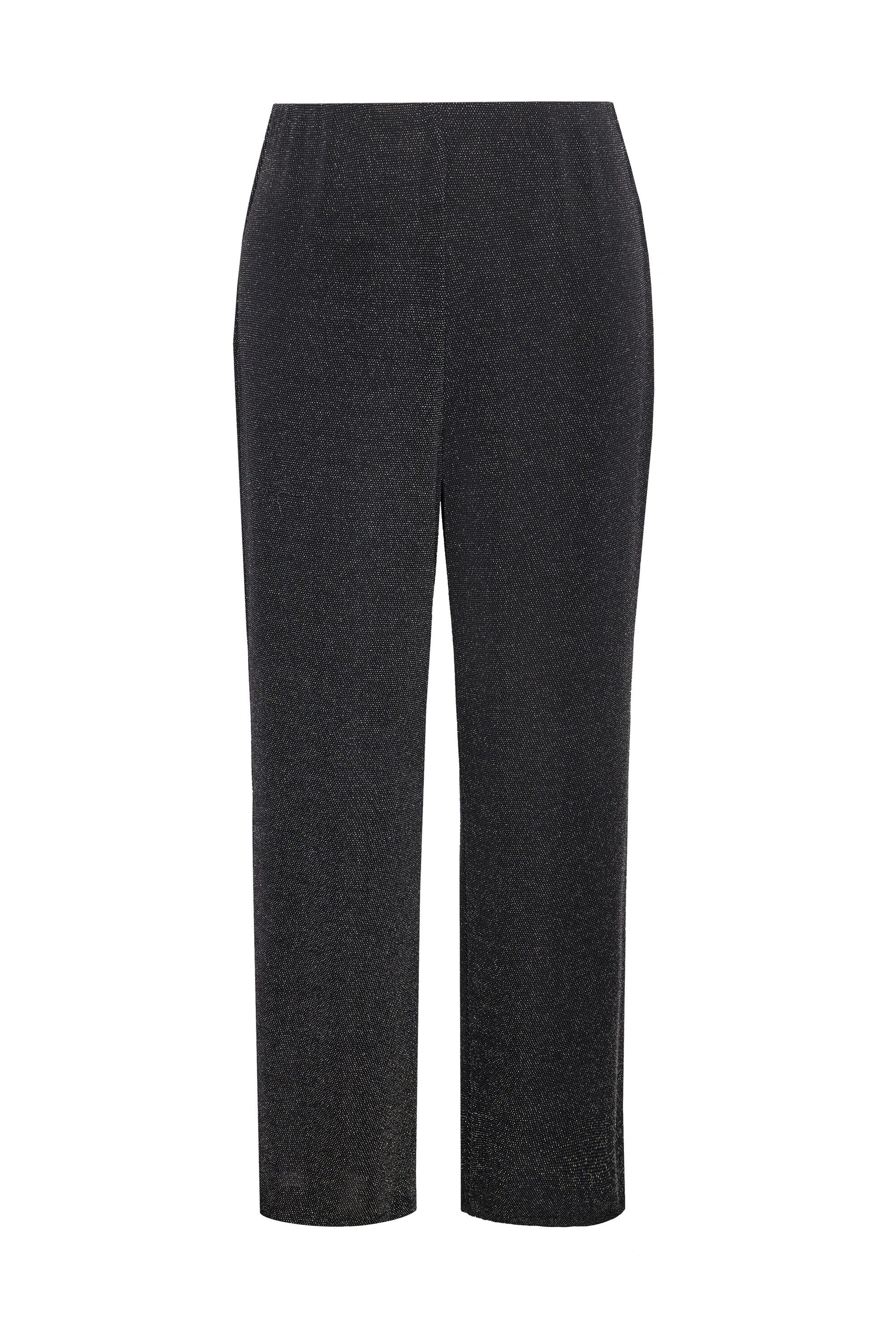 Ulla Popken Schlupfhose Jerseyhose Glitter gerades günstig online kaufen