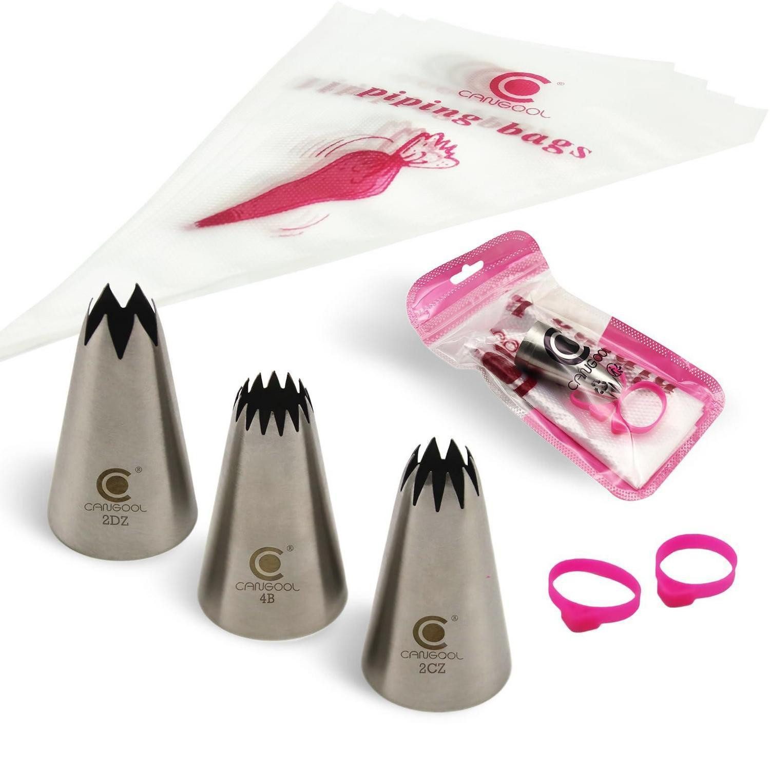 LuxusKollektion Spritztüllen Spritztüllen-Set mit 3 Mustern