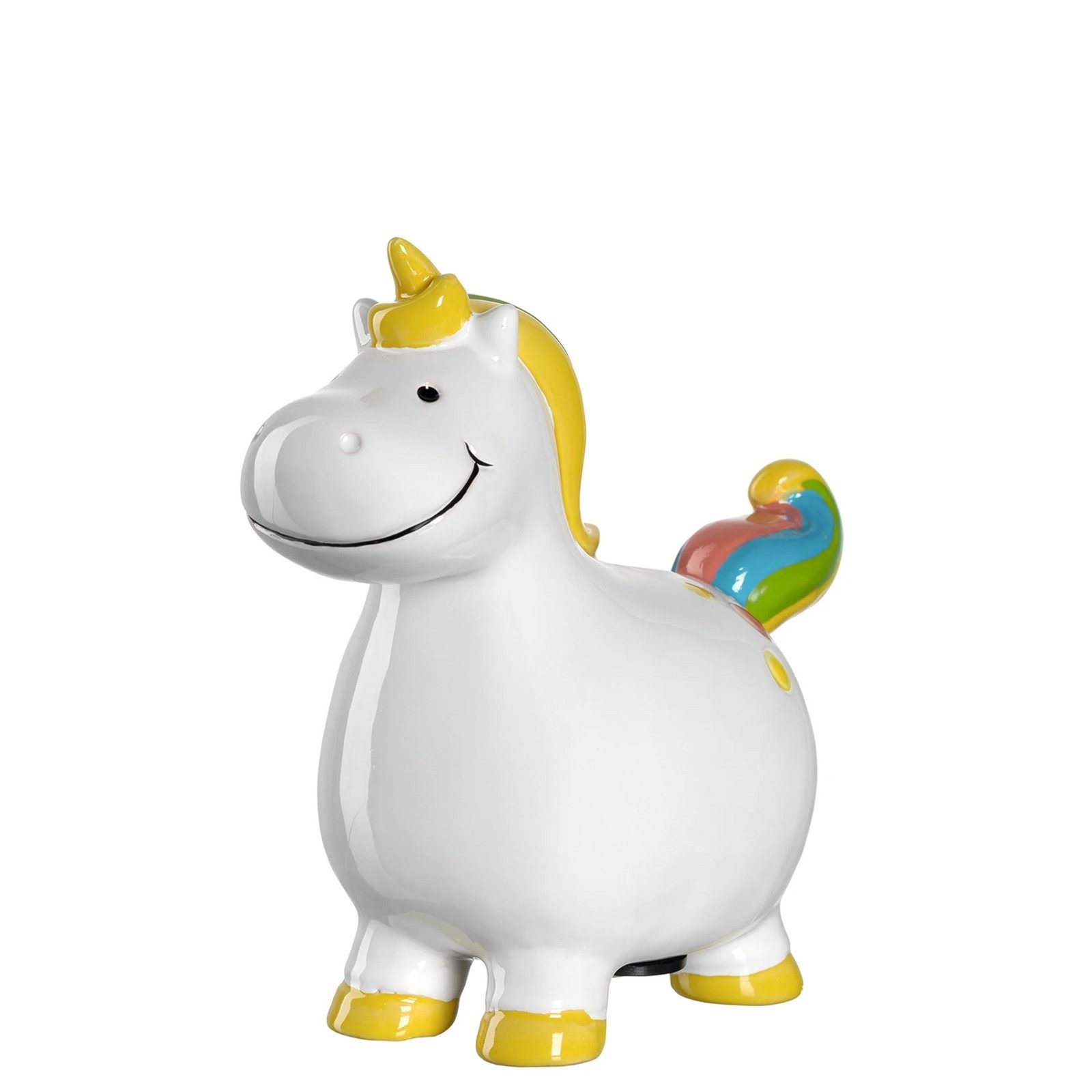 LEONARDO Spardose Spardose 14 cm Einhorn BAMBINI, (Stück, 1-tlg., 1 Spardose ohne Dekoration), Geschenkidee
