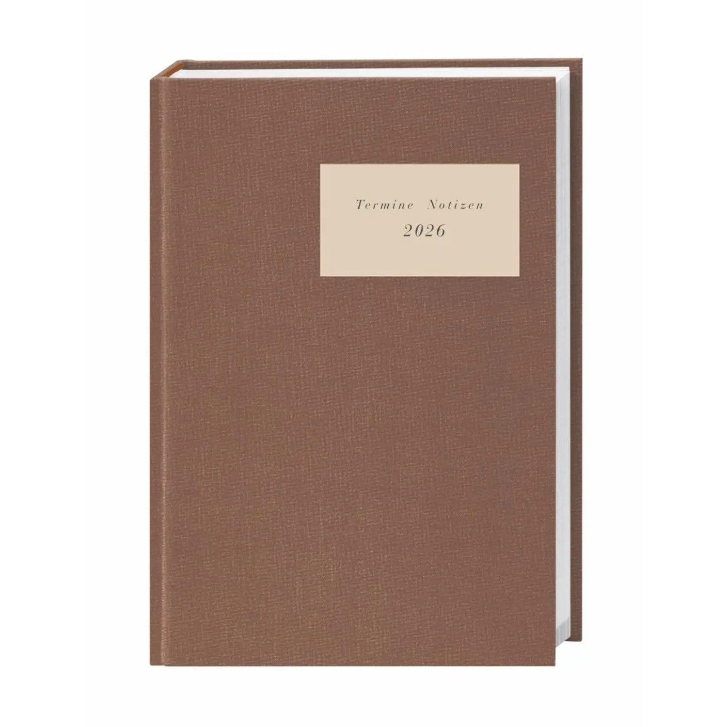 HEYE Taschenkalender Terminer A5, Leinen sand 2026