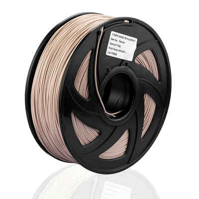 euroharry Filament Holz PLA Filament 1,75 mm 1KG Rolle für 3D Drucker Holz Naturfarbe