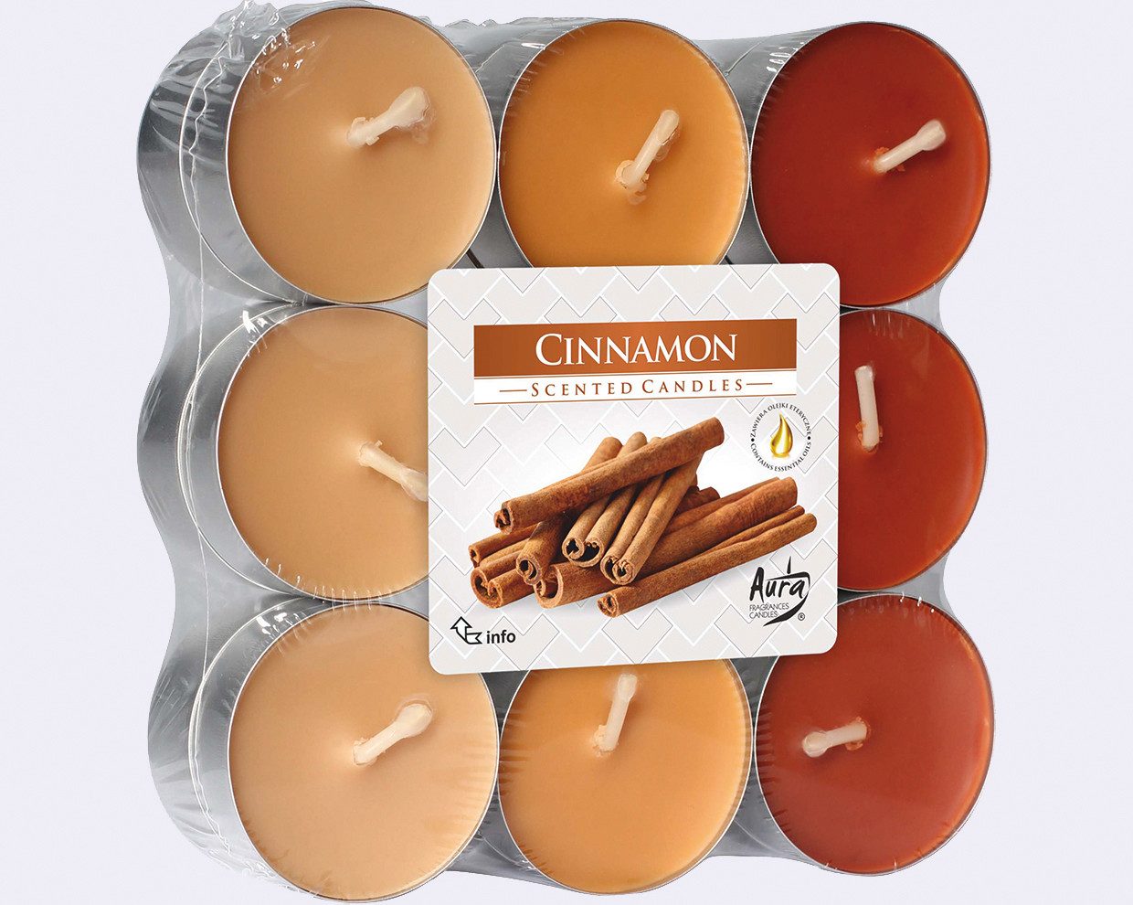 Teelicht Teelichter Zimt 18er Pack 3 günstig online kaufen