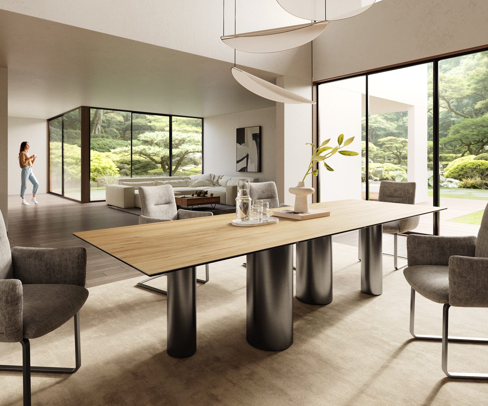 DELIFE Esstisch Edge, Keramik Laminam® Sabbia günstig online kaufen