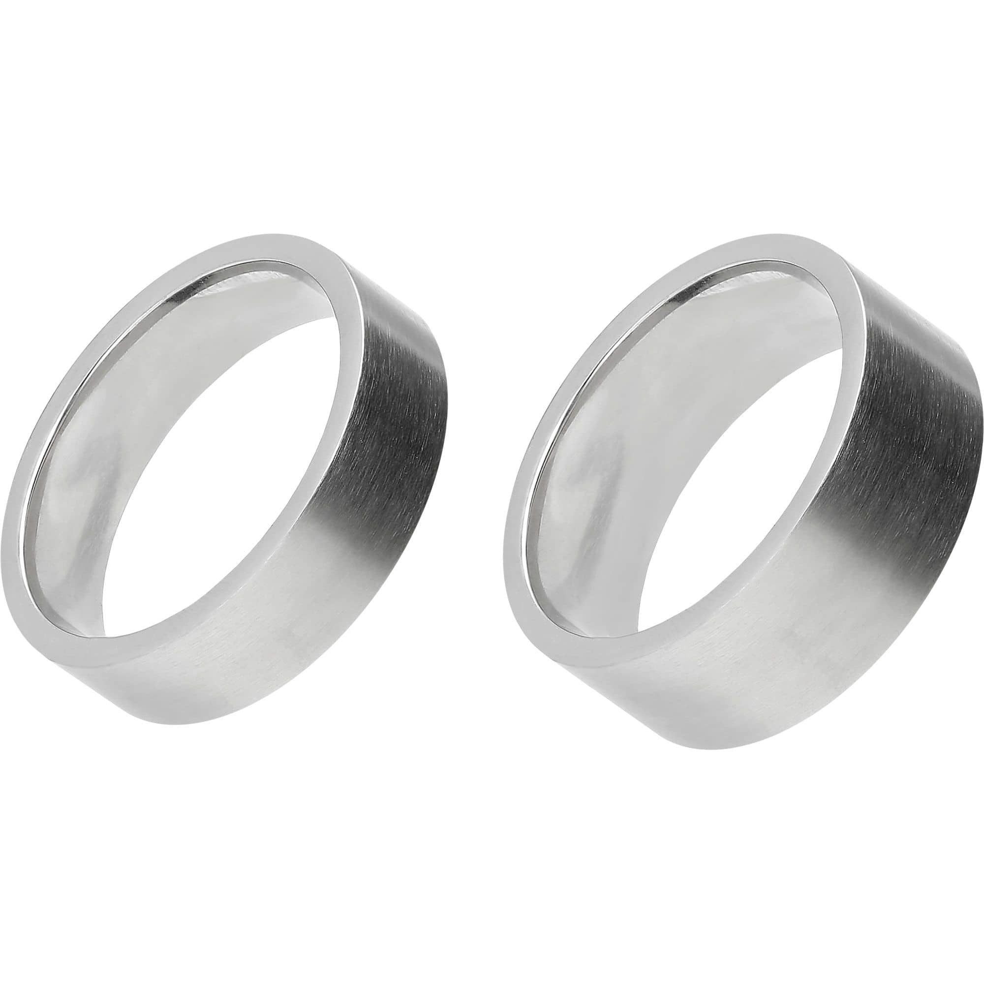 FILANGO Fingerring Edelstahl Ring MATT (Ringe, 1-tlg) günstig online kaufen