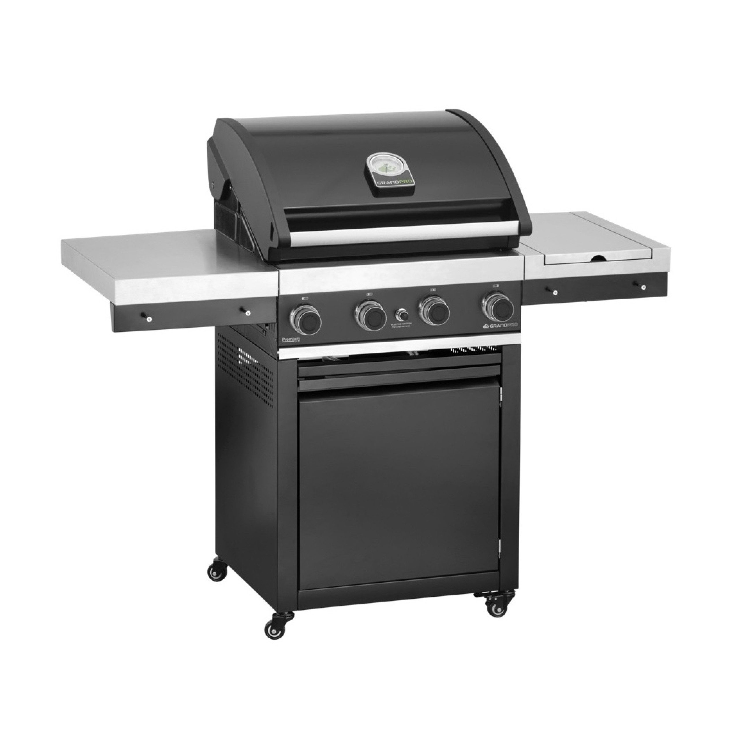 Grandpro Gasgrill Grandpro Gasgrill Premium G4 Trolley 4 Brenner, 1 Seitenbrenner