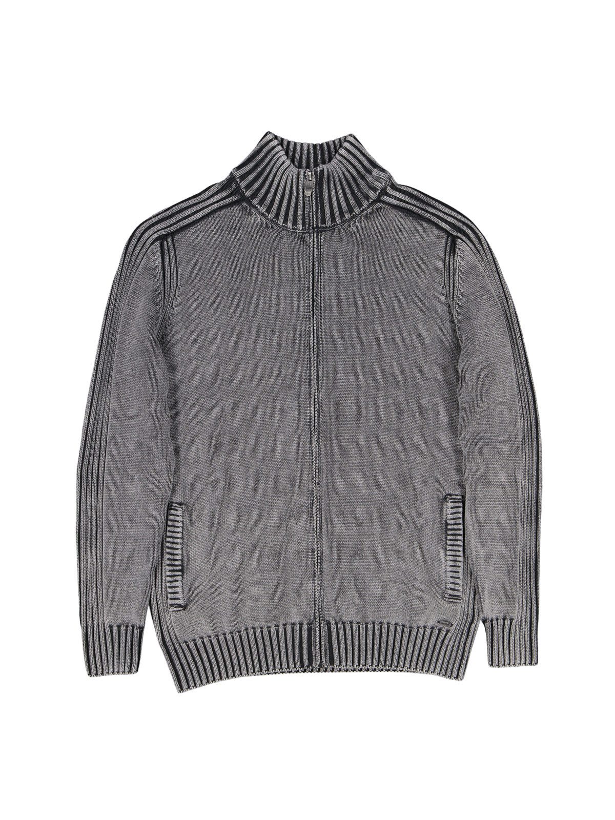 Engbers Cardigan Herren Modische Strickjacke, Dunkelgrau