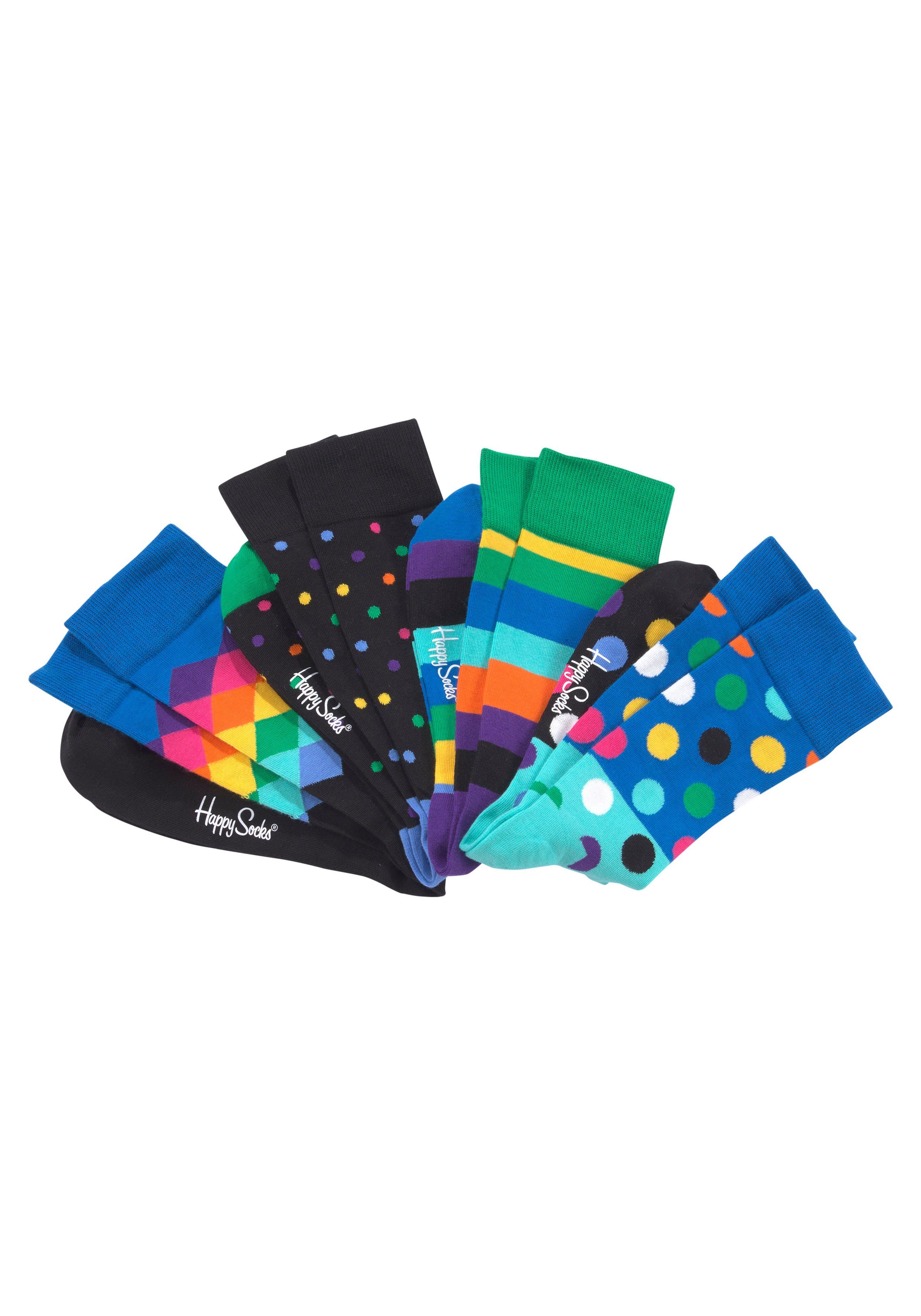Socks (4-Paar) Box Stripe Happy Socken Gift