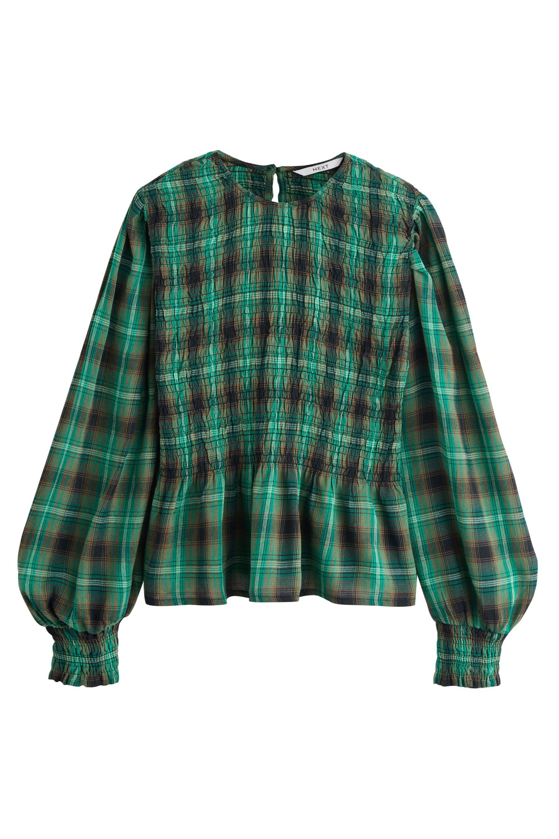 Next Langarmbluse Gesmoktes langärmliges Top (1-tlg) günstig online kaufen