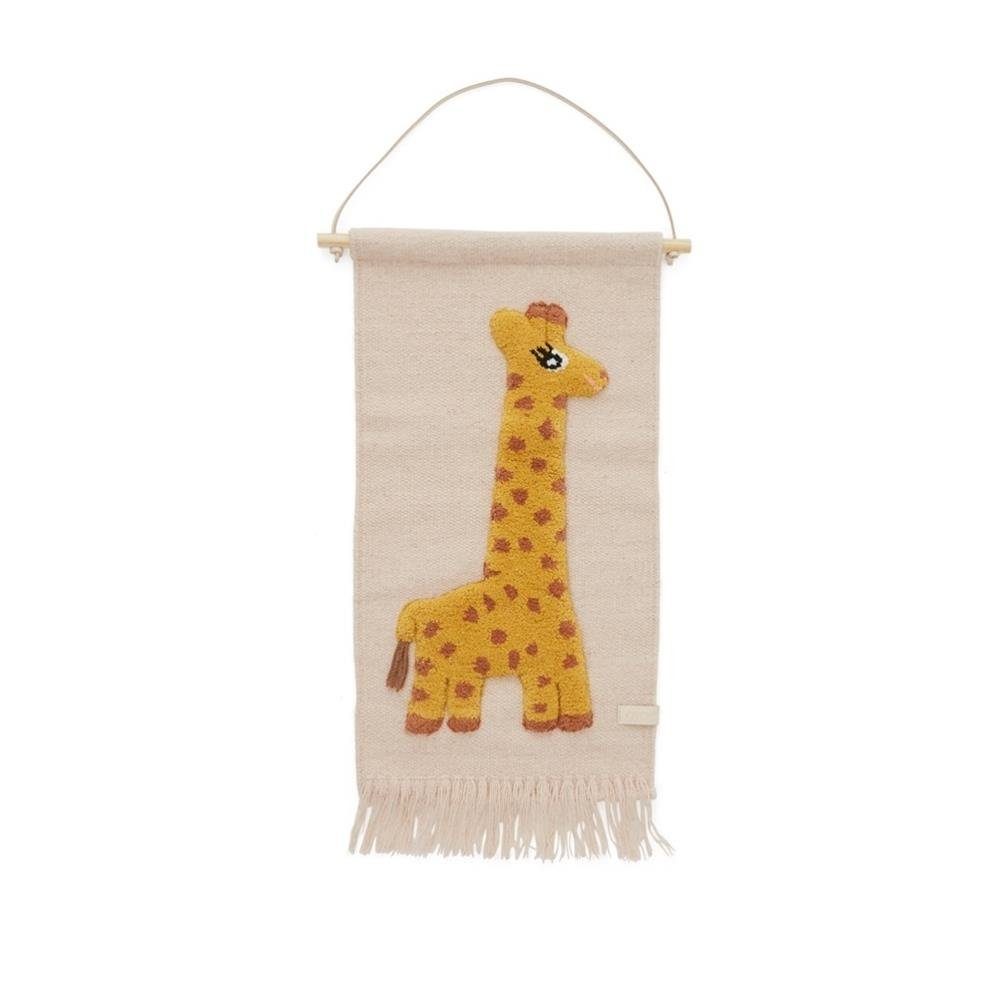 Wandteppich Giraffe, OYOY, Wandbehang, Wandaufhänger, Wanddekoration, Kinderzimmer, Babyzimmer