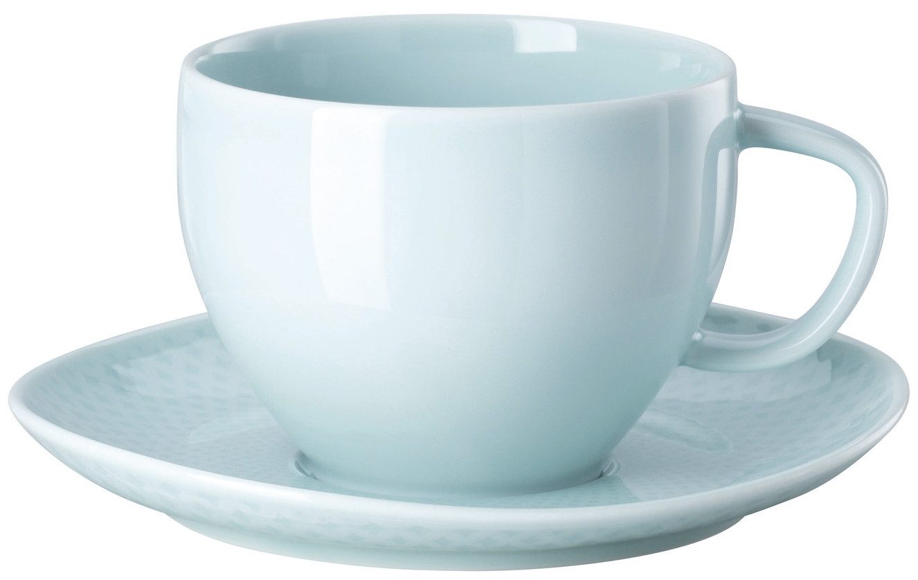 Rosenthal Tasse Junto Opal Green Kombitasse mit Untertasse, Porzellan
