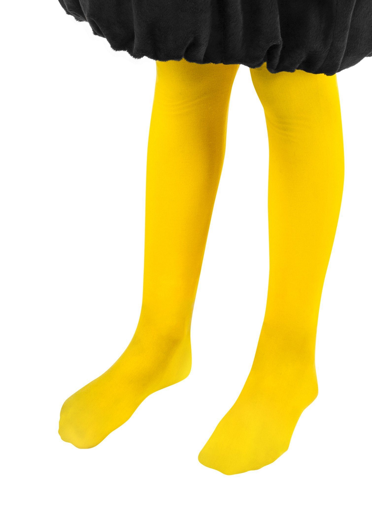 Maskworld Strumpfhose Biene Maja Strumpfhose für Kinder - Kostümzubehör Gelbe Strumpfhose für Bienenbeine - passt Maja und Willi gleichermaß
