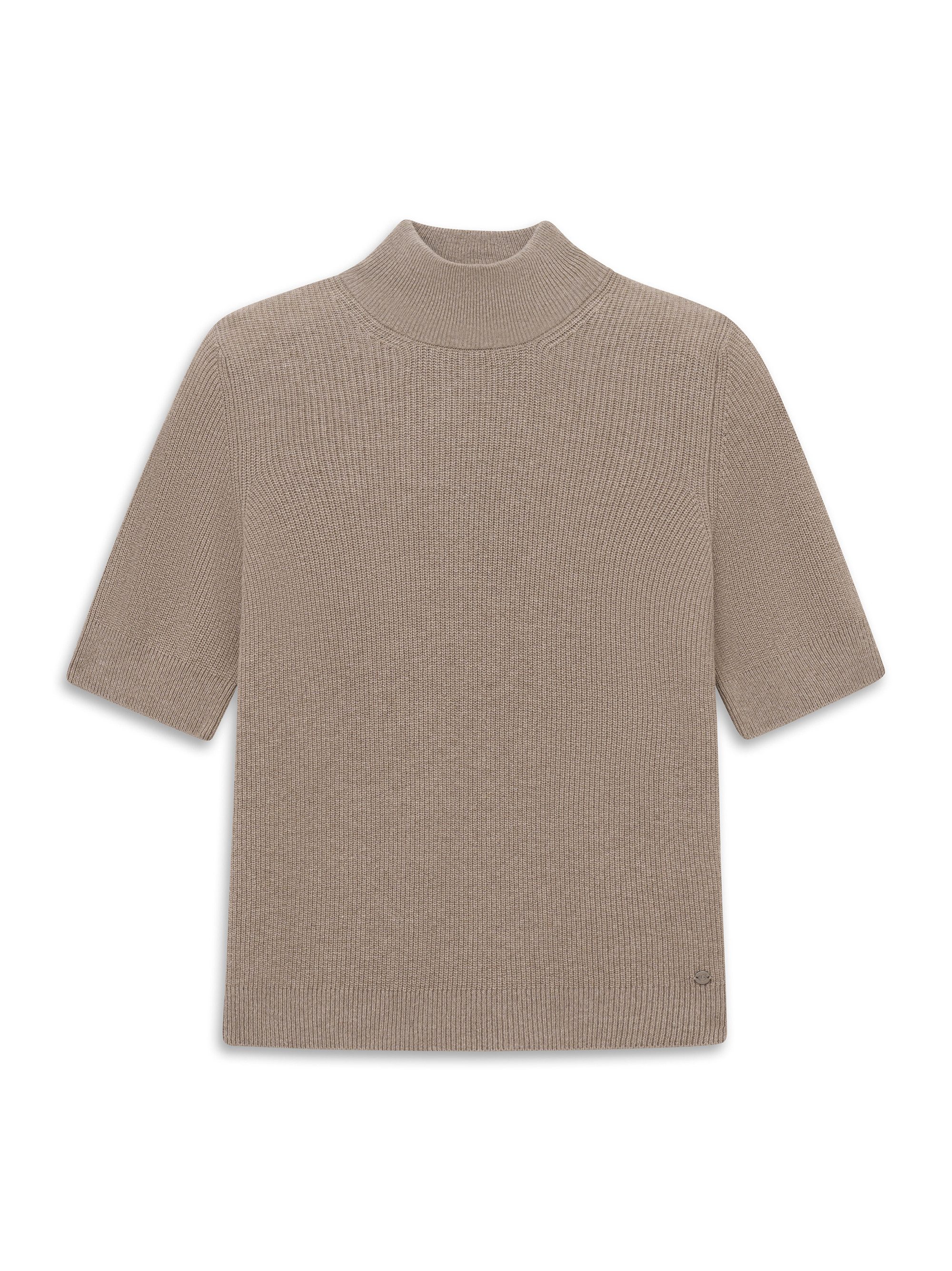 bugatti T-Shirt Regular Fit Regular Fit Wollmix Kaschmir