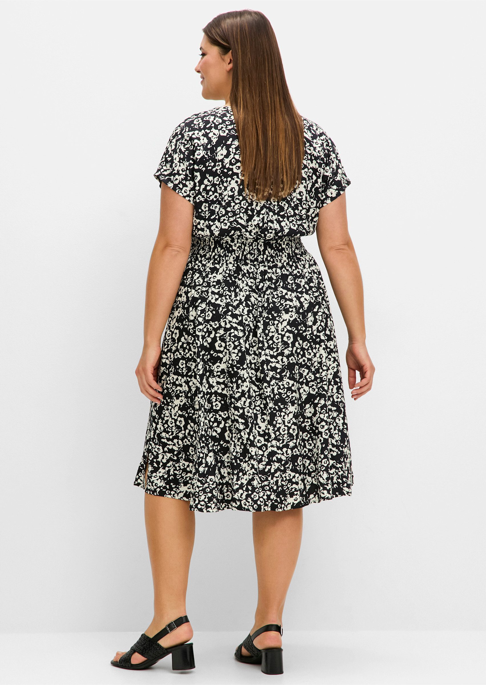 Sheego Etuikleid Sommerkleid Kurzarm günstig online kaufen
