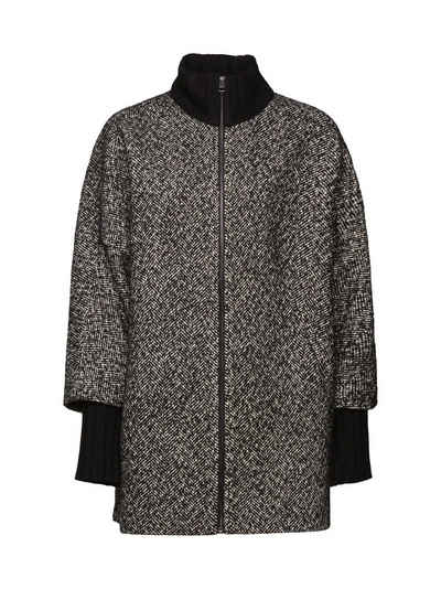 Esprit Collection Winterjacke Recycelt: Lange Herringbone-Jacke