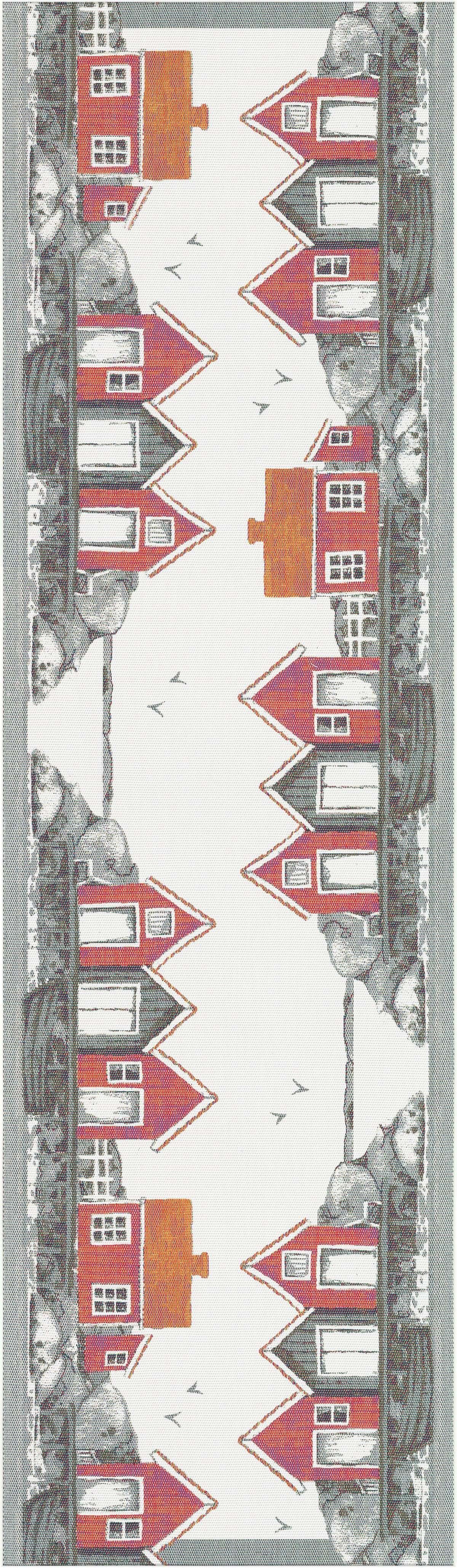 Ekelund Tischläufer Tischläufer Skärgård 35x120 cm, Pixel gewebt (6-farbig)