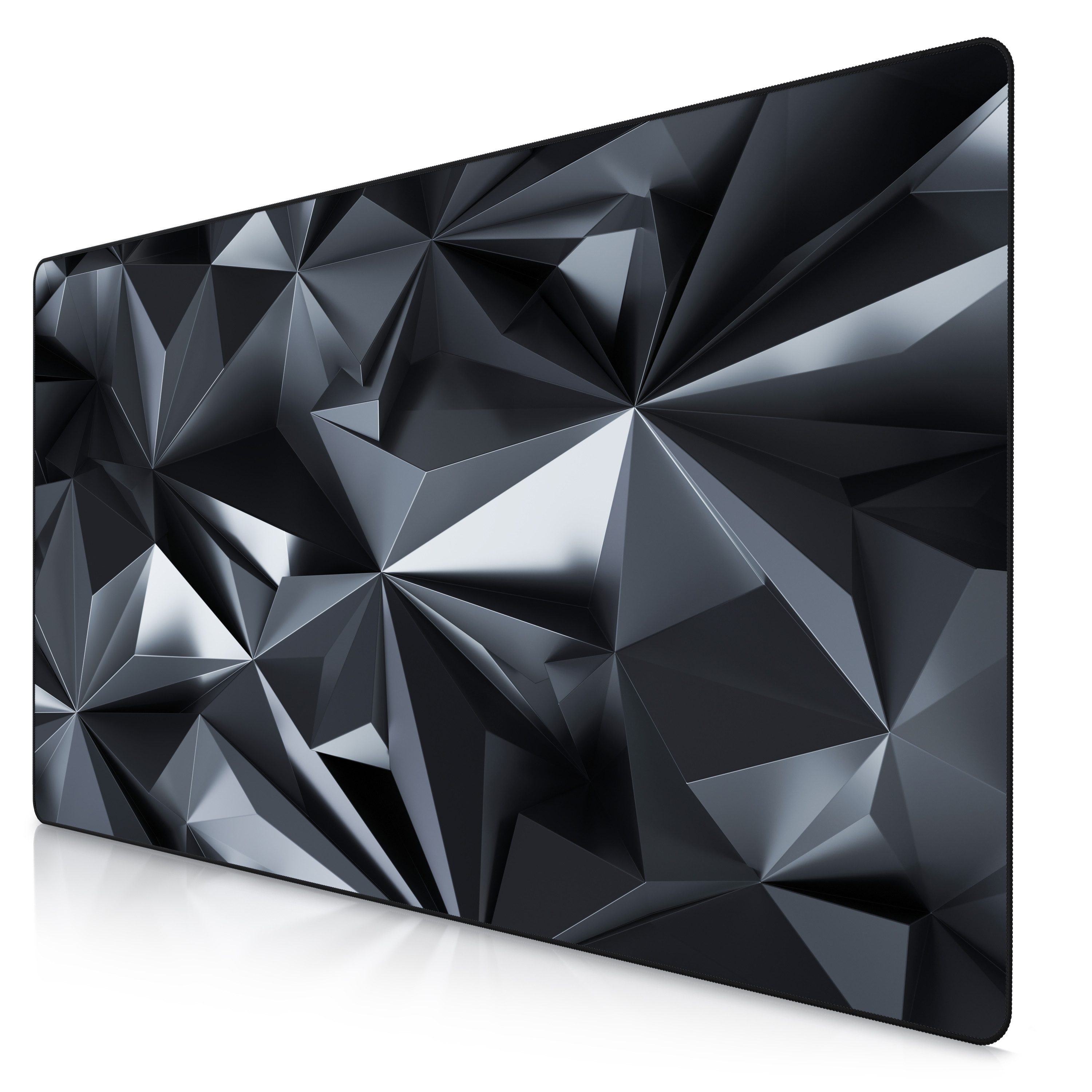 Titanwolf Gaming Mauspad XXXL Speed Mousepad 1200 x 600 x 3 mm, große Schreibtischauflage (1-St), rutschfest, abwaschbar, Geschwindigkeit & Präzision, Black Crystal