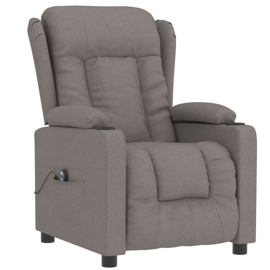 vidaXL Sessel Relaxsessel Elektrisch Taupe Stoff günstig online kaufen